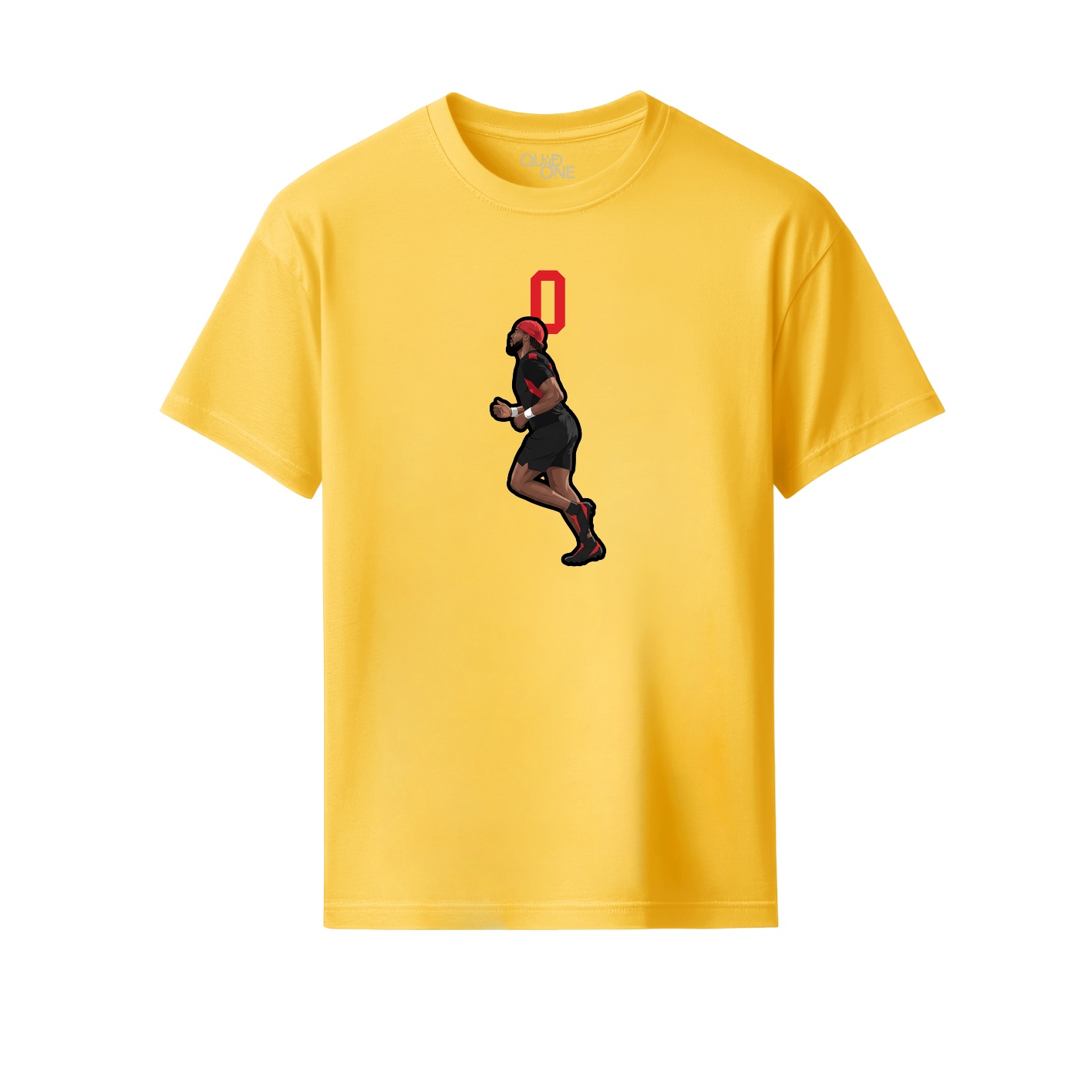 Youth Tee — Number Top in Yellow