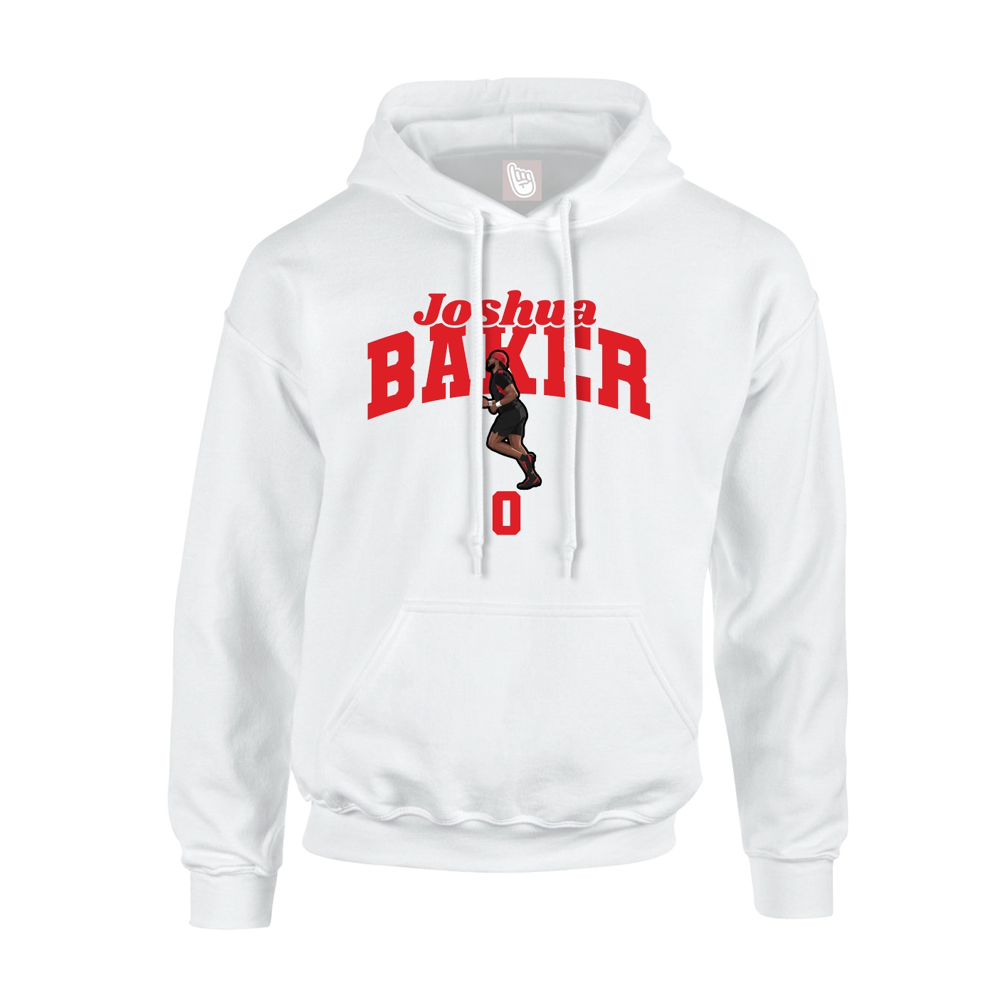 Youth Hoodie — Signature Arch in White
