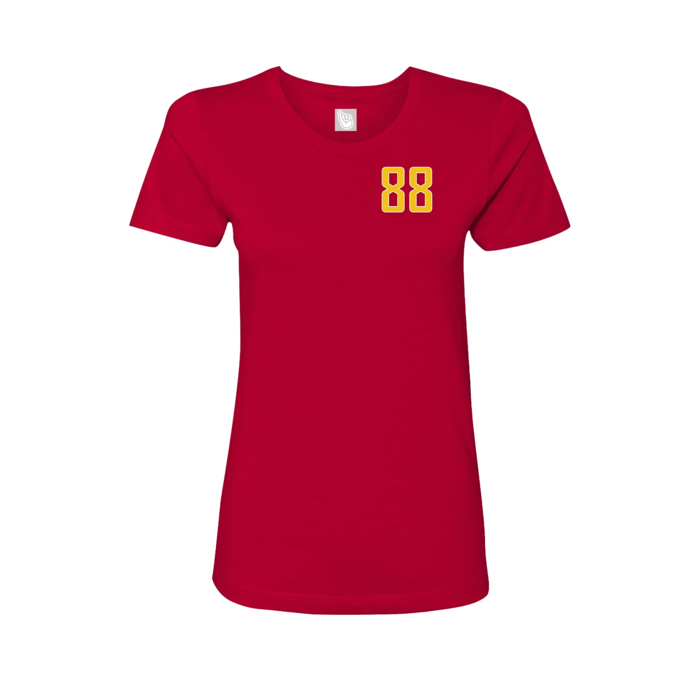 Fitted Women's Tee — Front Shirsy in Red