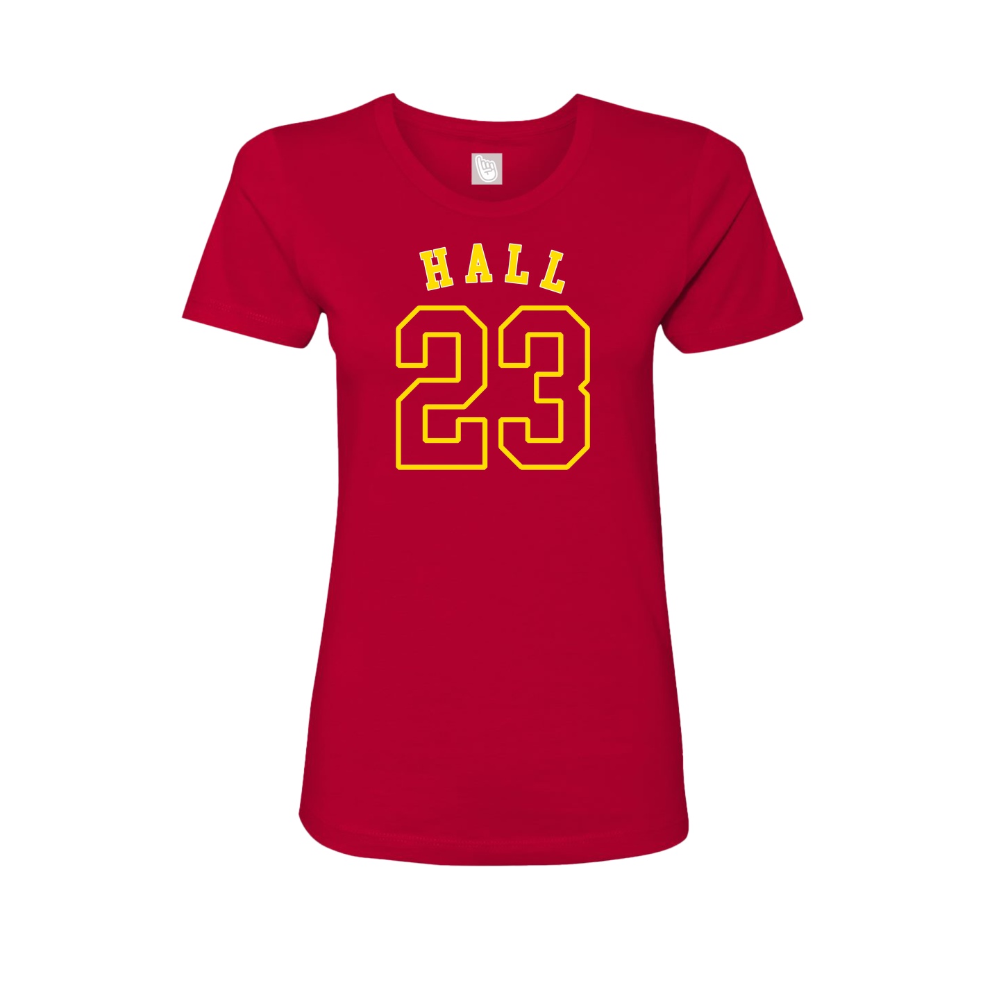 Fitted Women's Tee — Shirsey Arch in Red