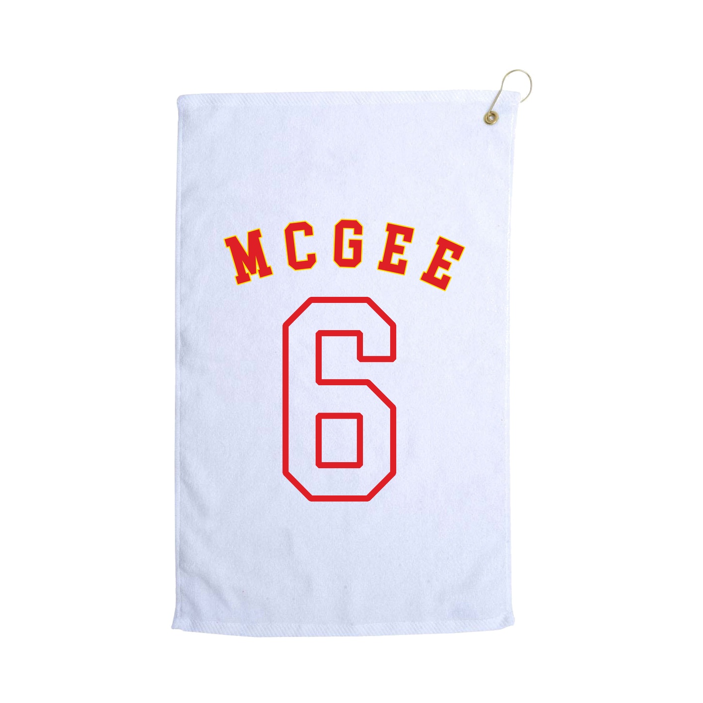 Golf Towel — Shirsey Arch in White