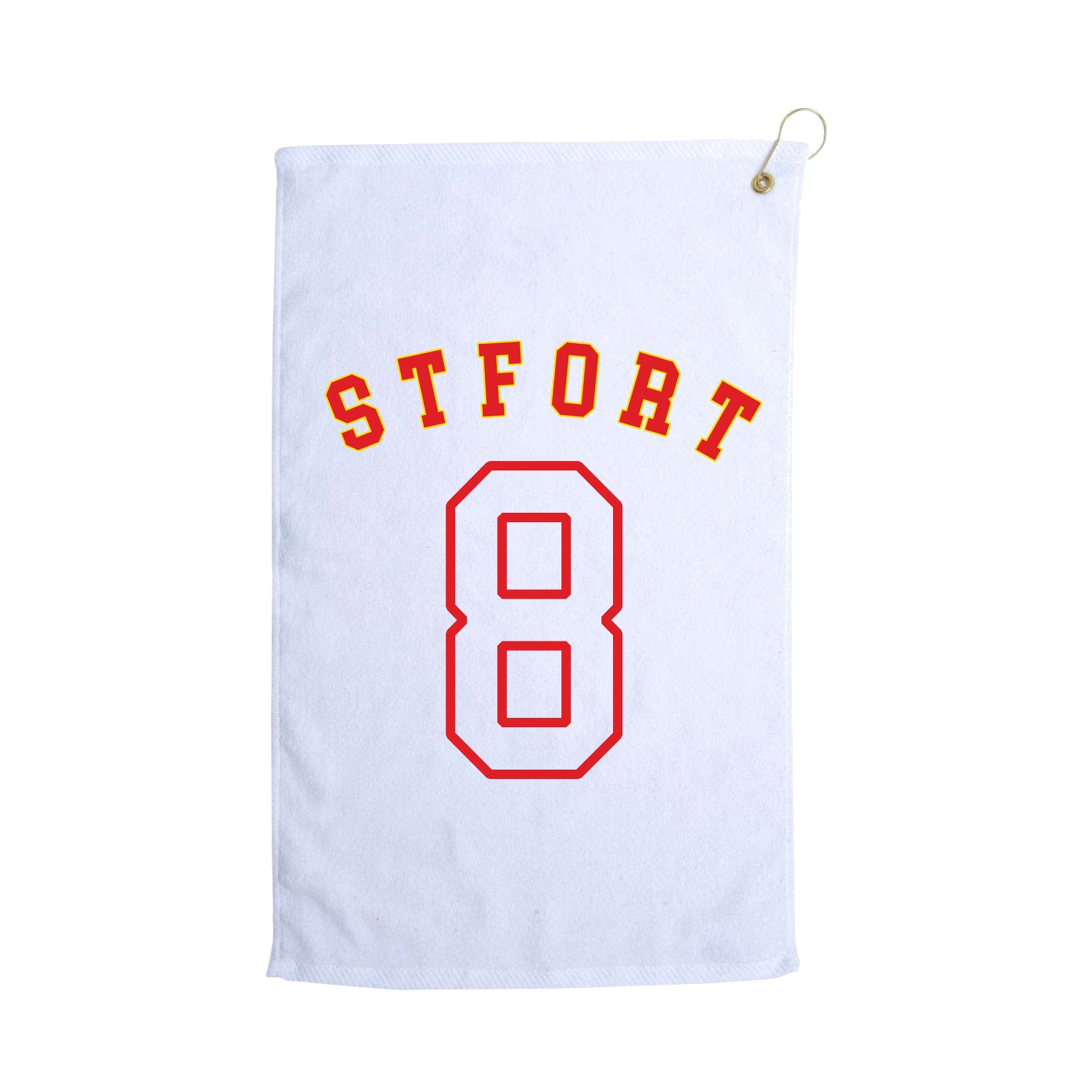 Golf Towel — Shirsey Arch in White