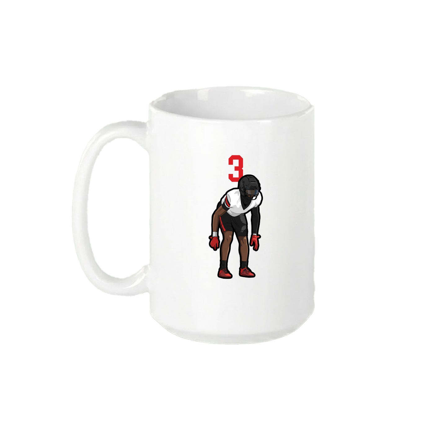 15oz Coffee Mug — Number Top in White