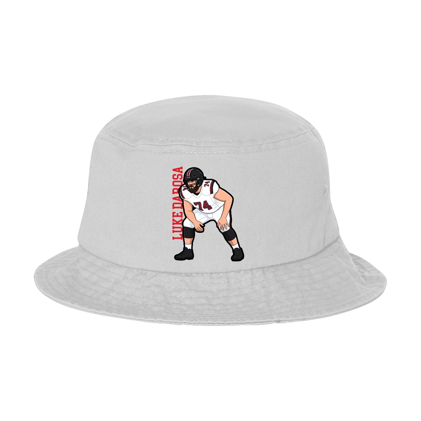 Bucket Cap — Name Vertical in White