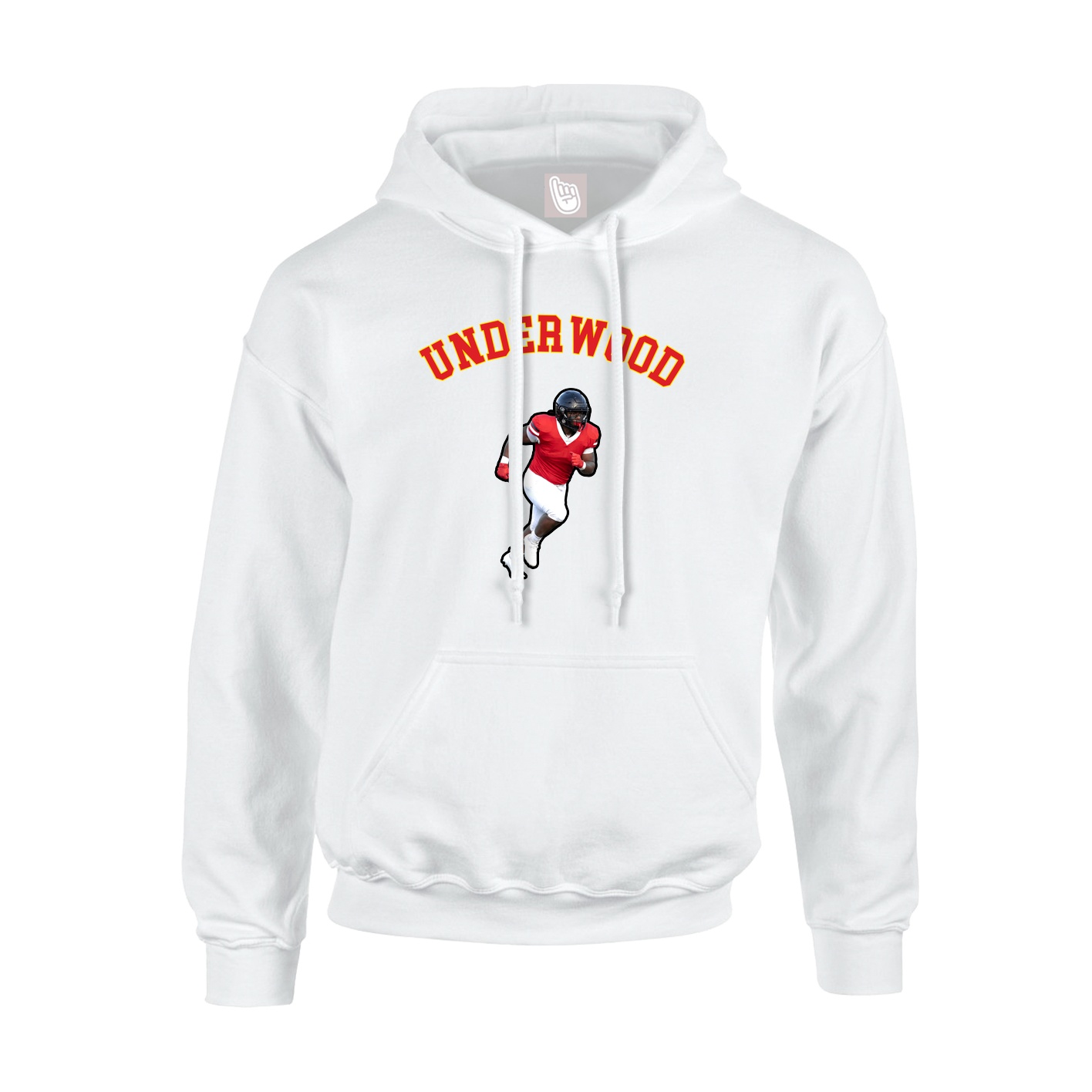Youth Hoodie — Shirsey Arch in White