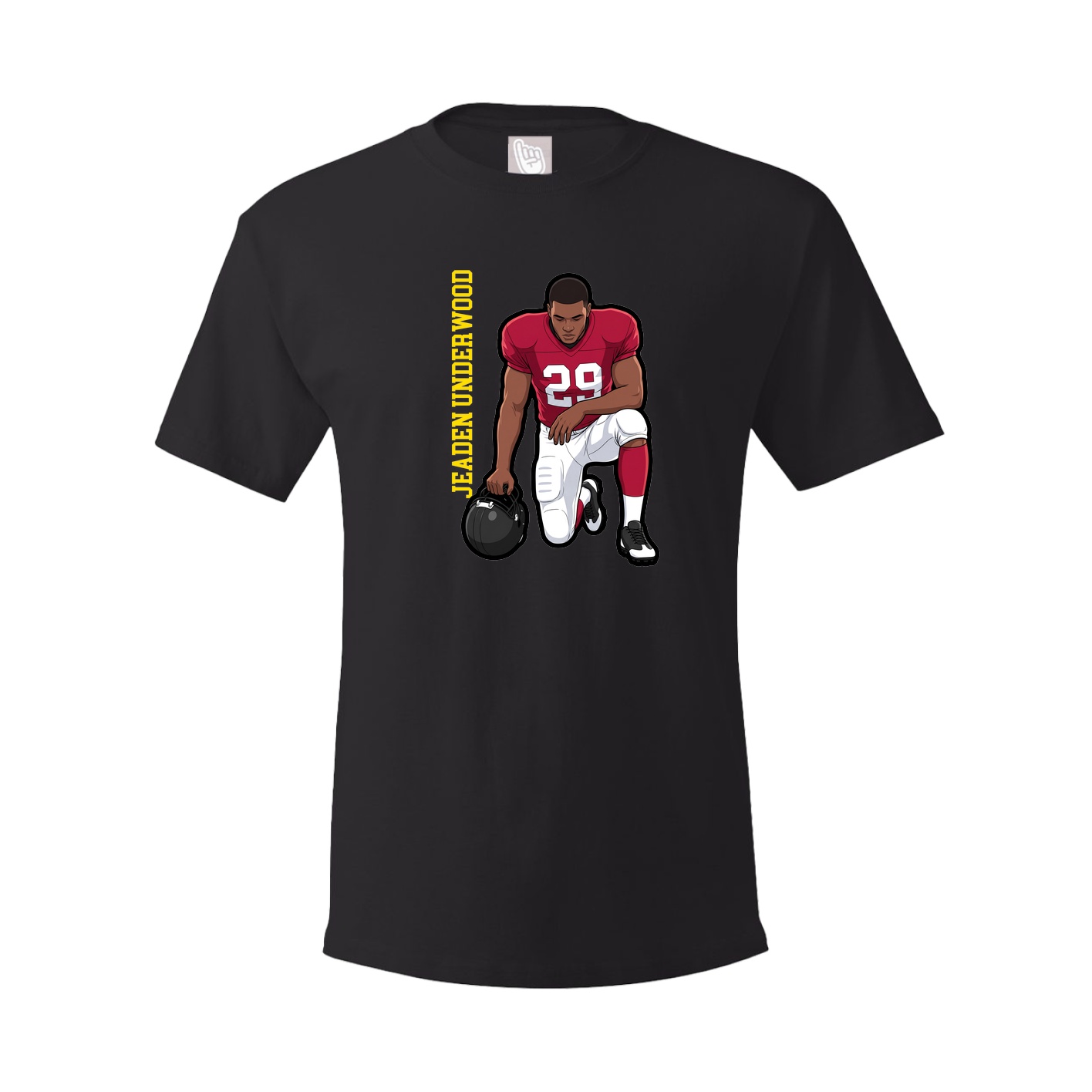 Tee — Name Vertical in Black