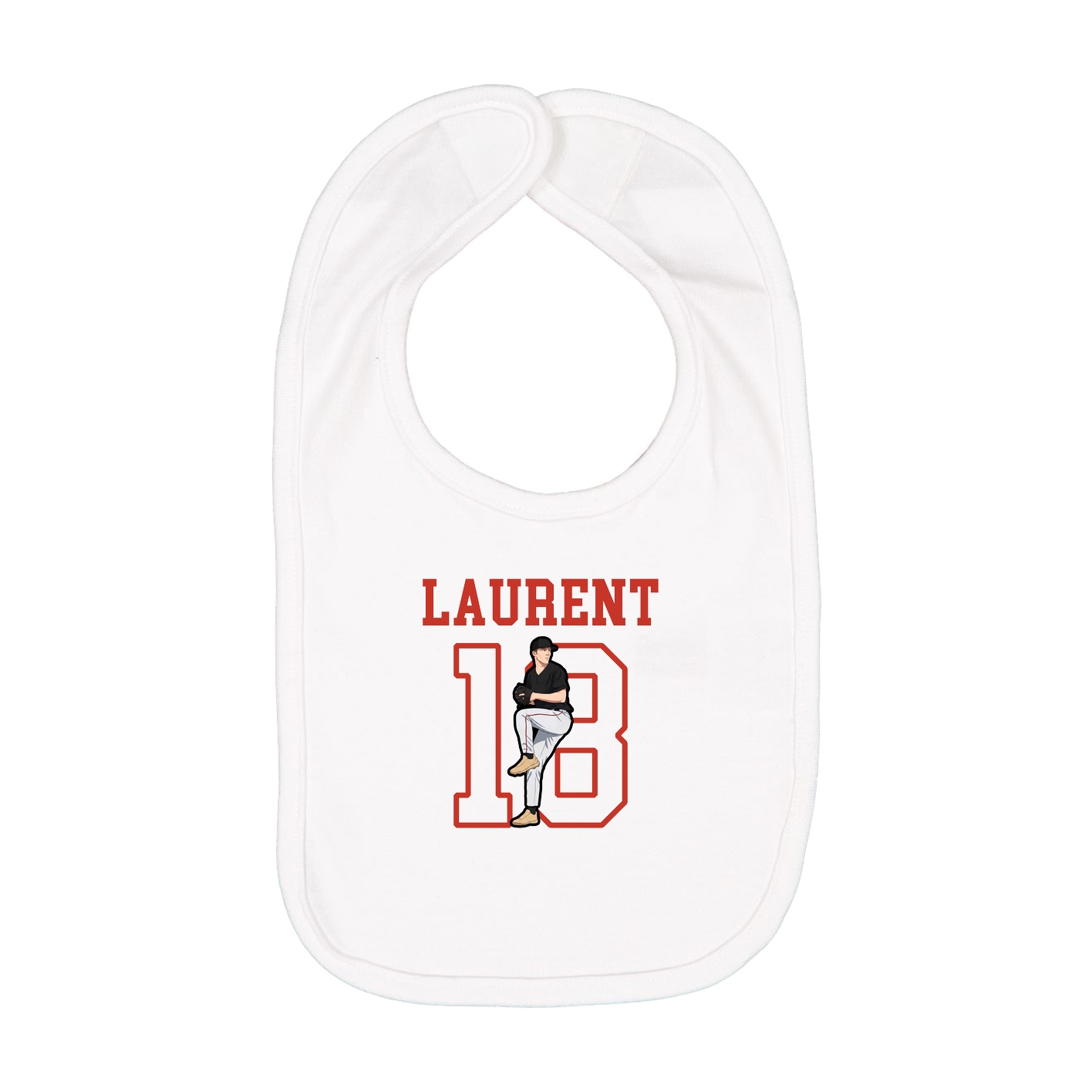 Infant Bib — Shirsey in White