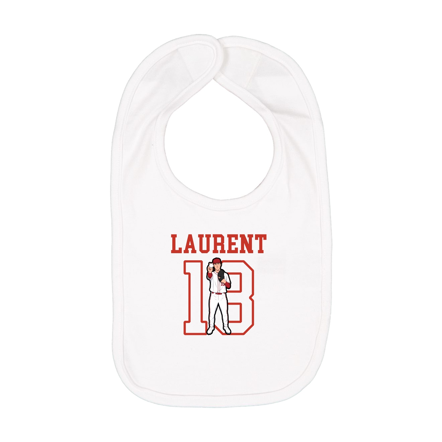 Infant Bib — Shirsey in White