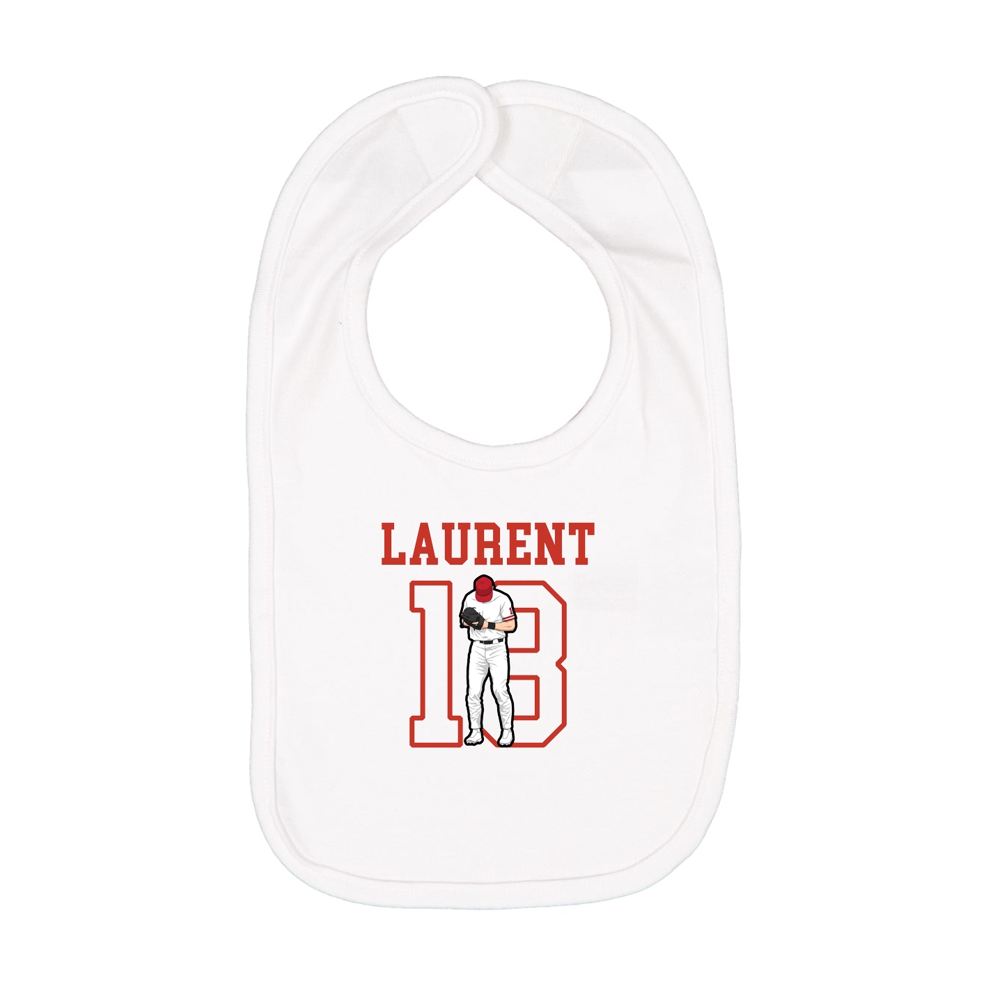 Infant Bib — Shirsey in White