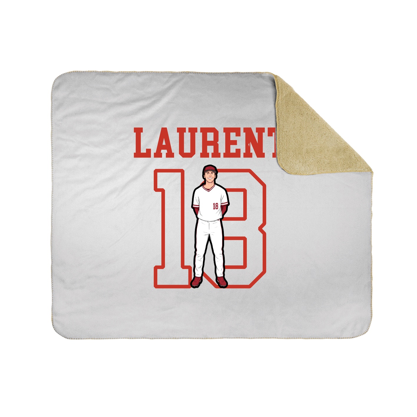 Throw Blanket — Shirsey in White