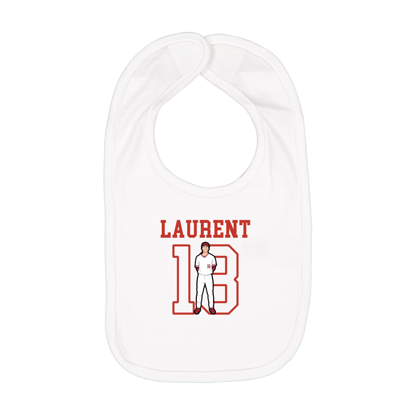 Infant Bib — Shirsey in White