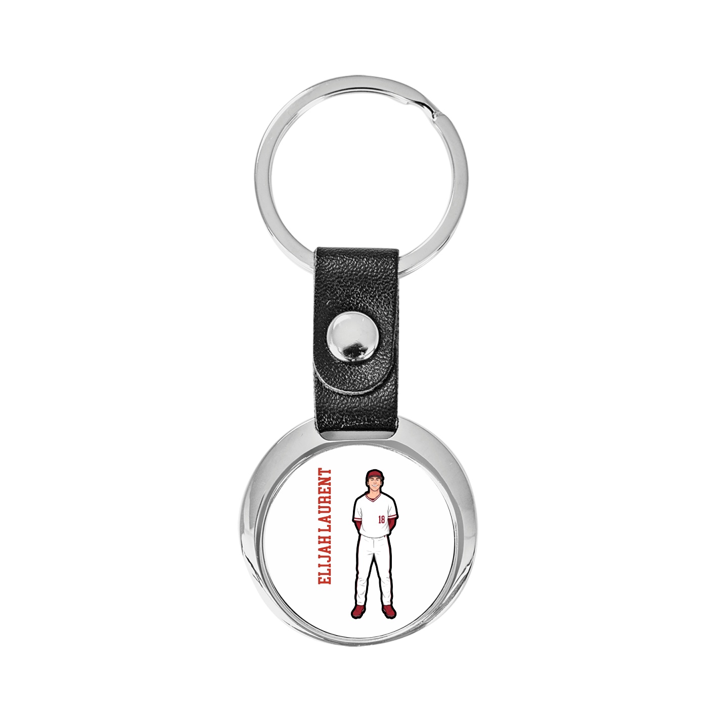 Key Chain — Name Vertical in Classic