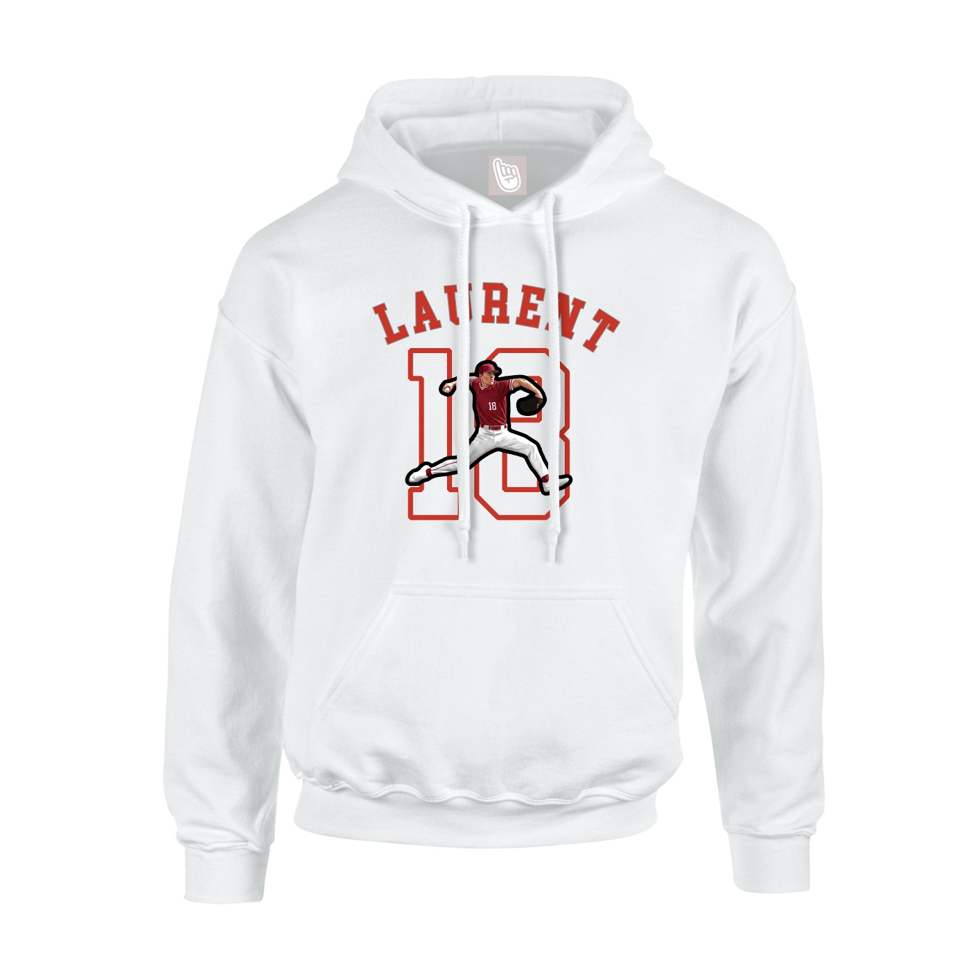 Youth Hoodie — Shirsey Arch in White
