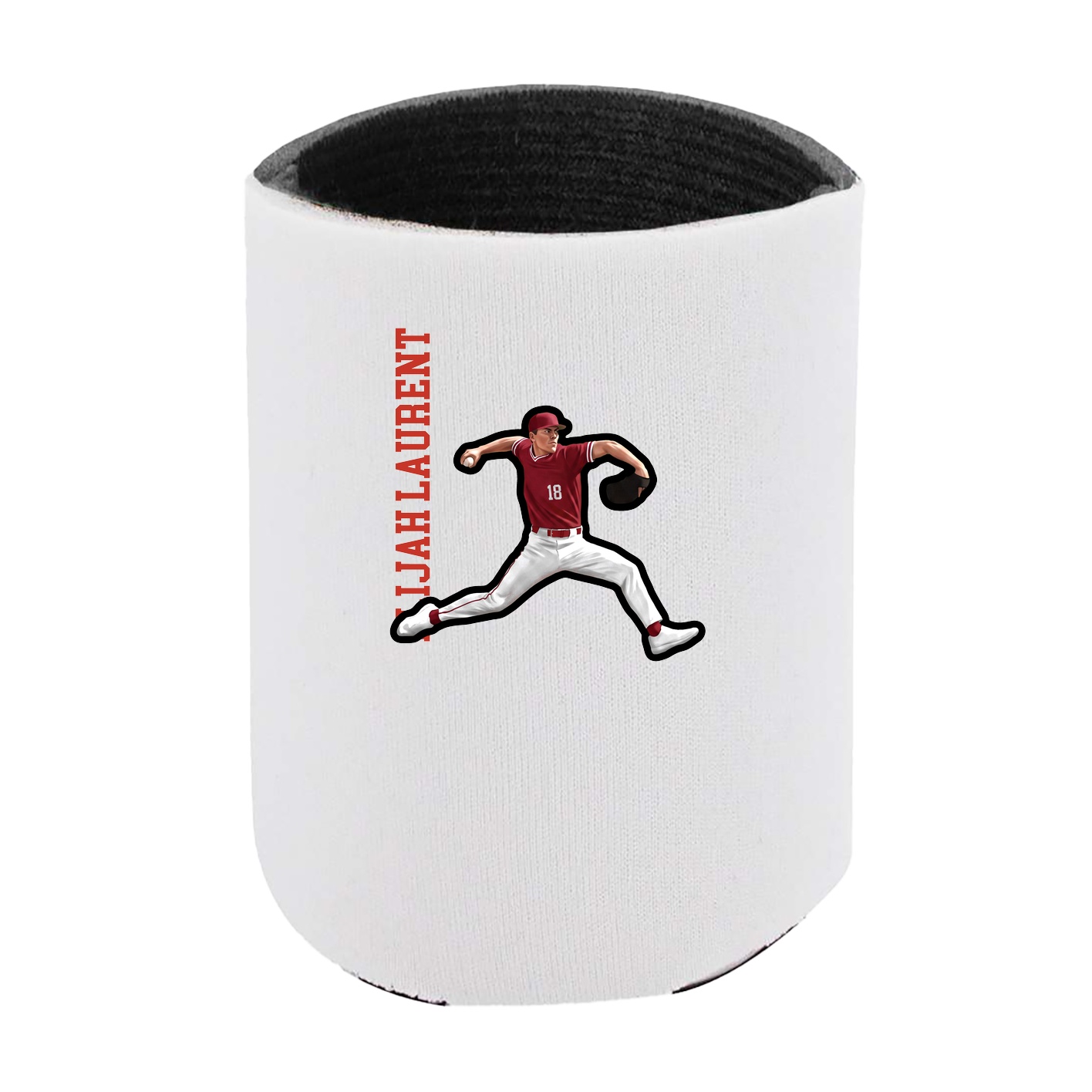 Can Holder — Name Vertical in White