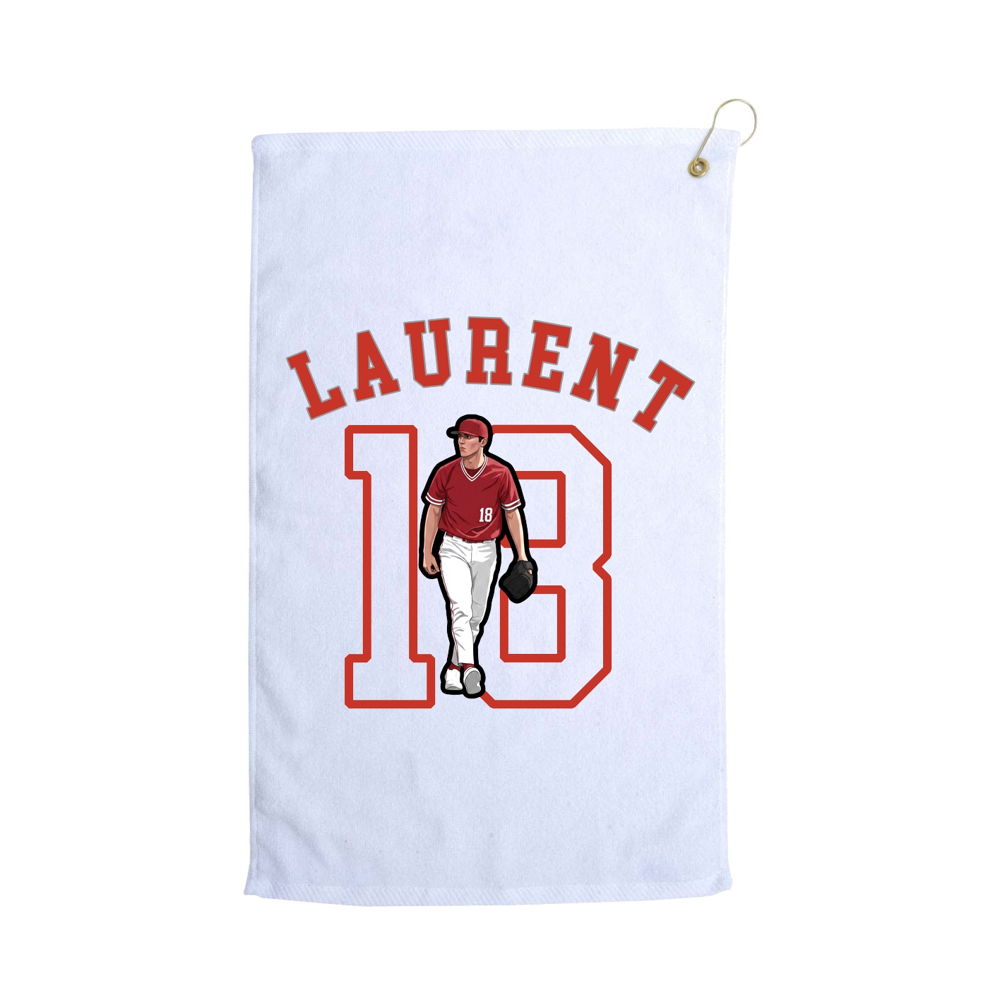 Golf Towel — Shirsey Arch in White
