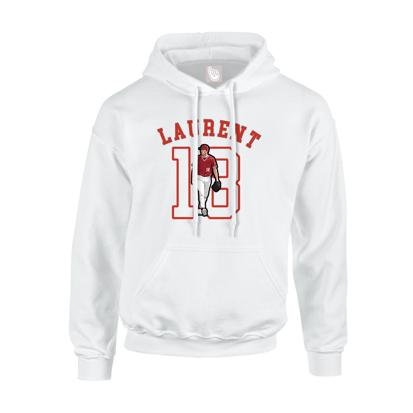 Youth Hoodie — Shirsey Arch in White