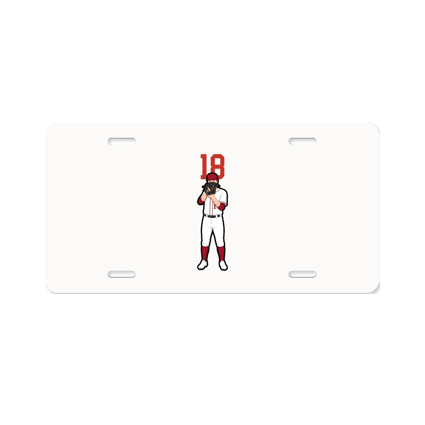 License Plate — Number Top in Classic