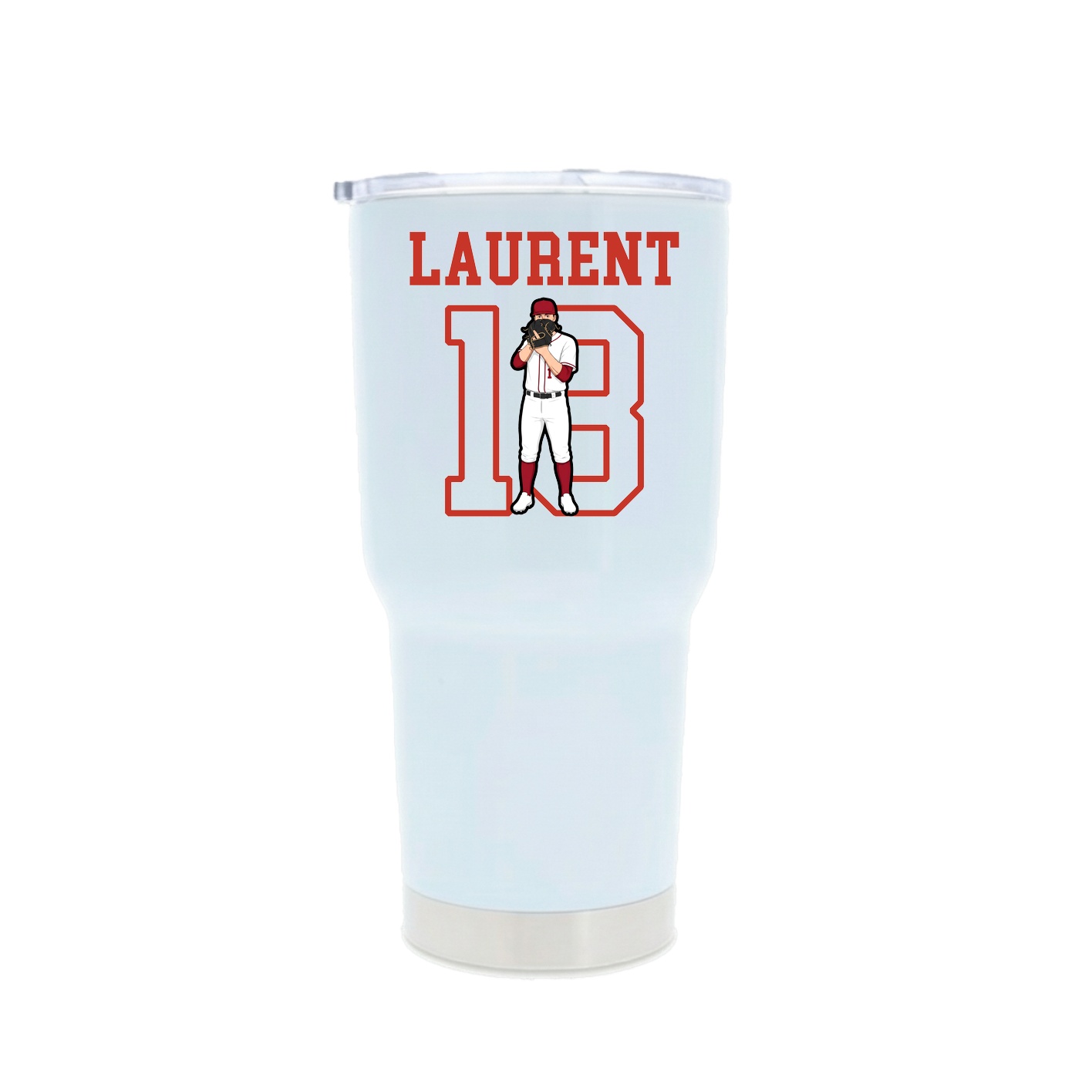 30oz Stainless Steel Tumbler — Shirsey in White