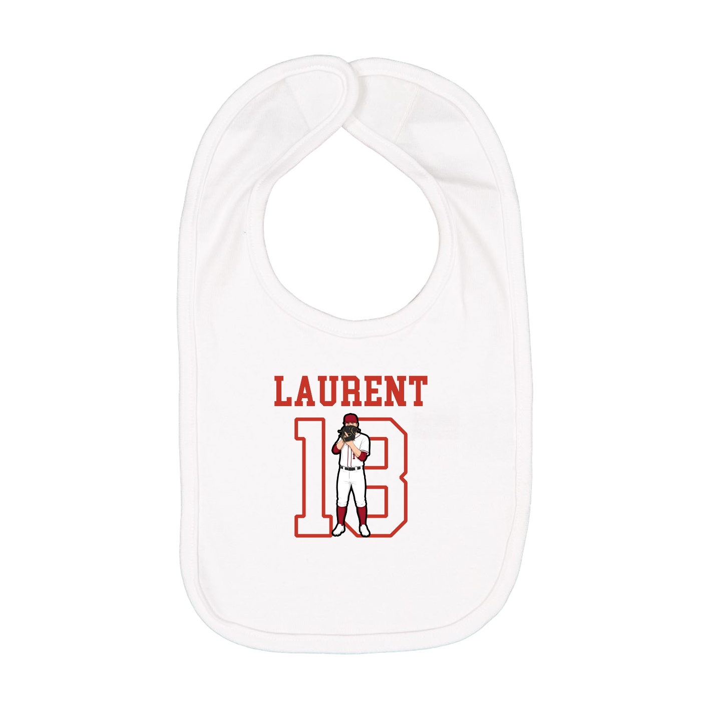 Infant Bib — Shirsey in White