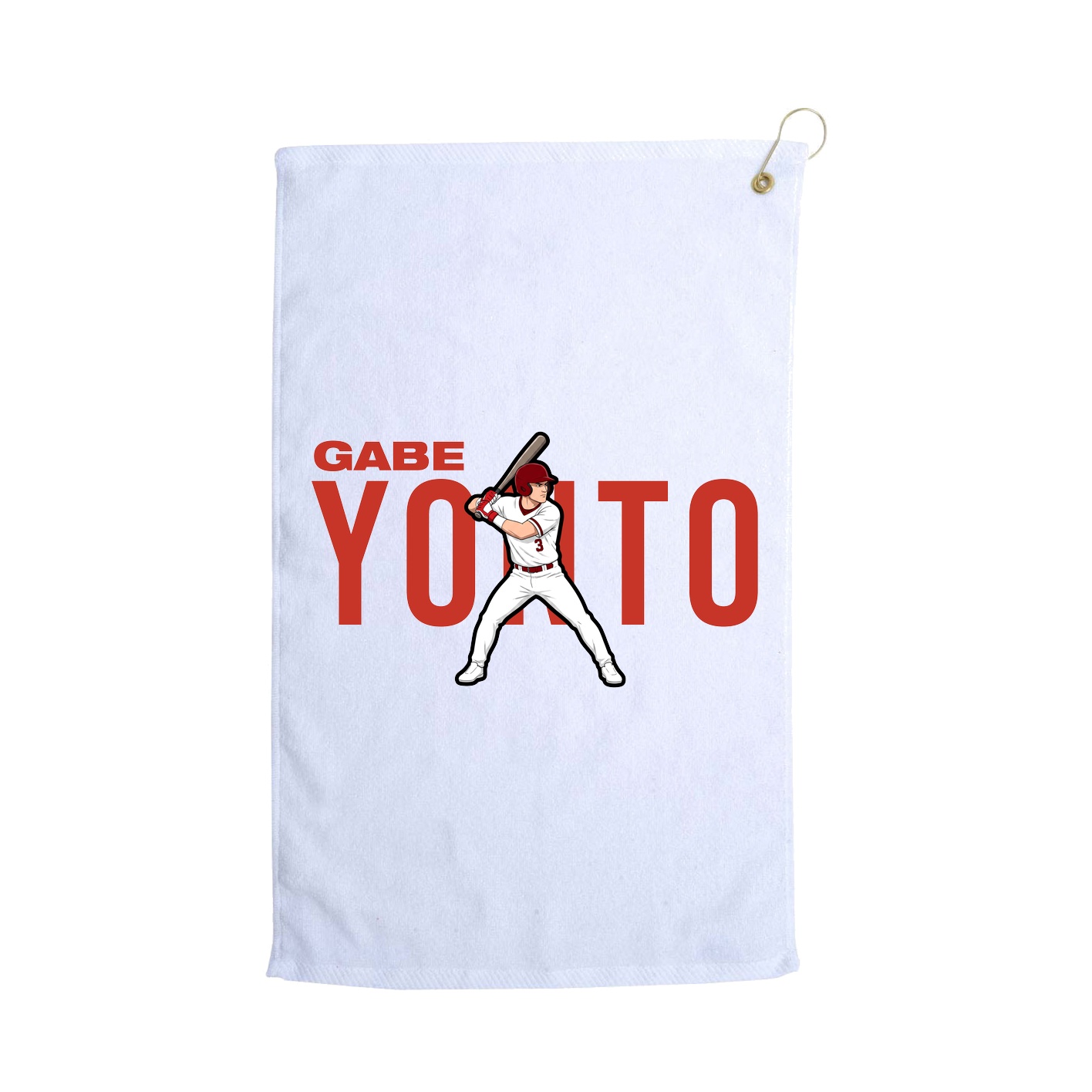 Golf Towel — Player Name in White