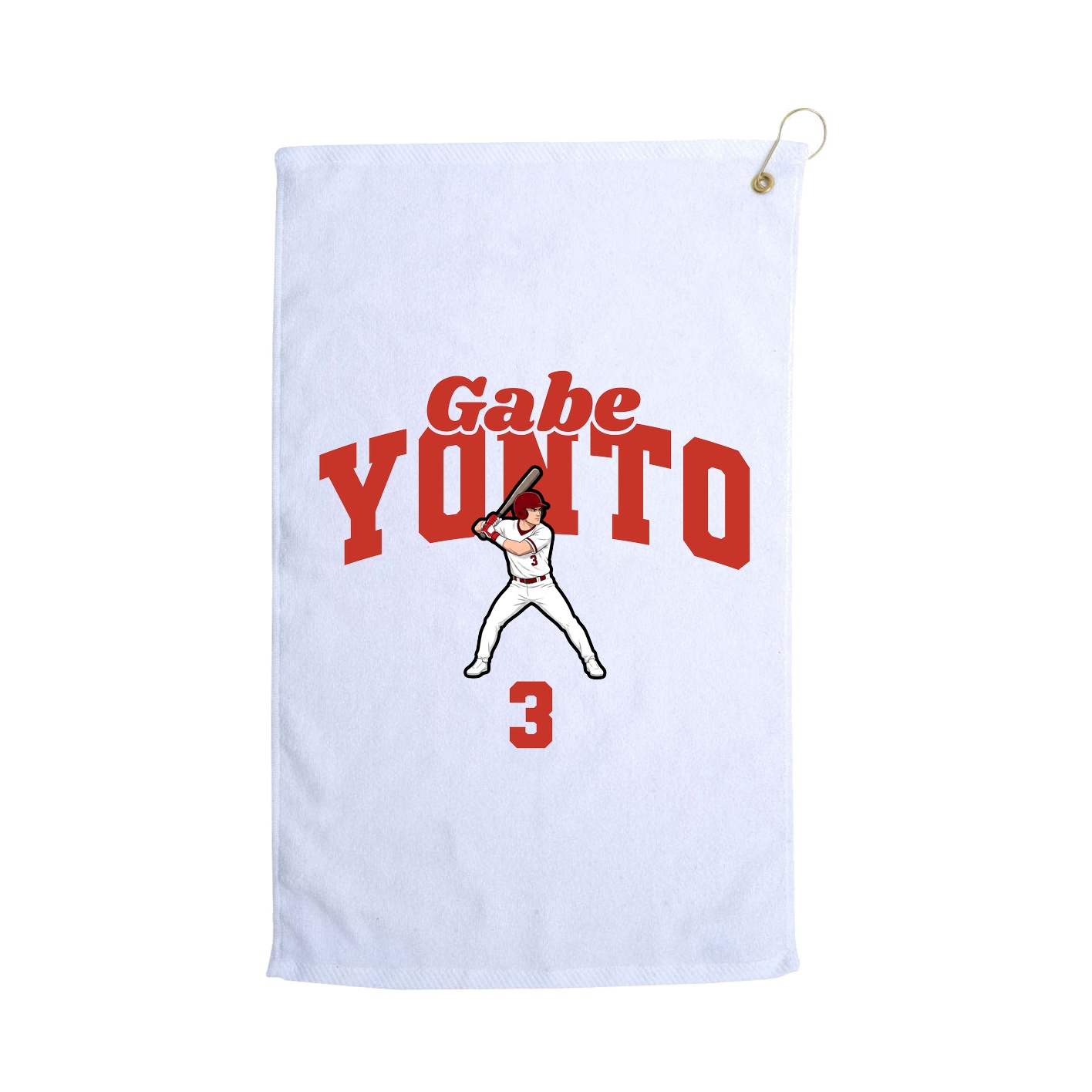 Golf Towel — Signature Arch in White