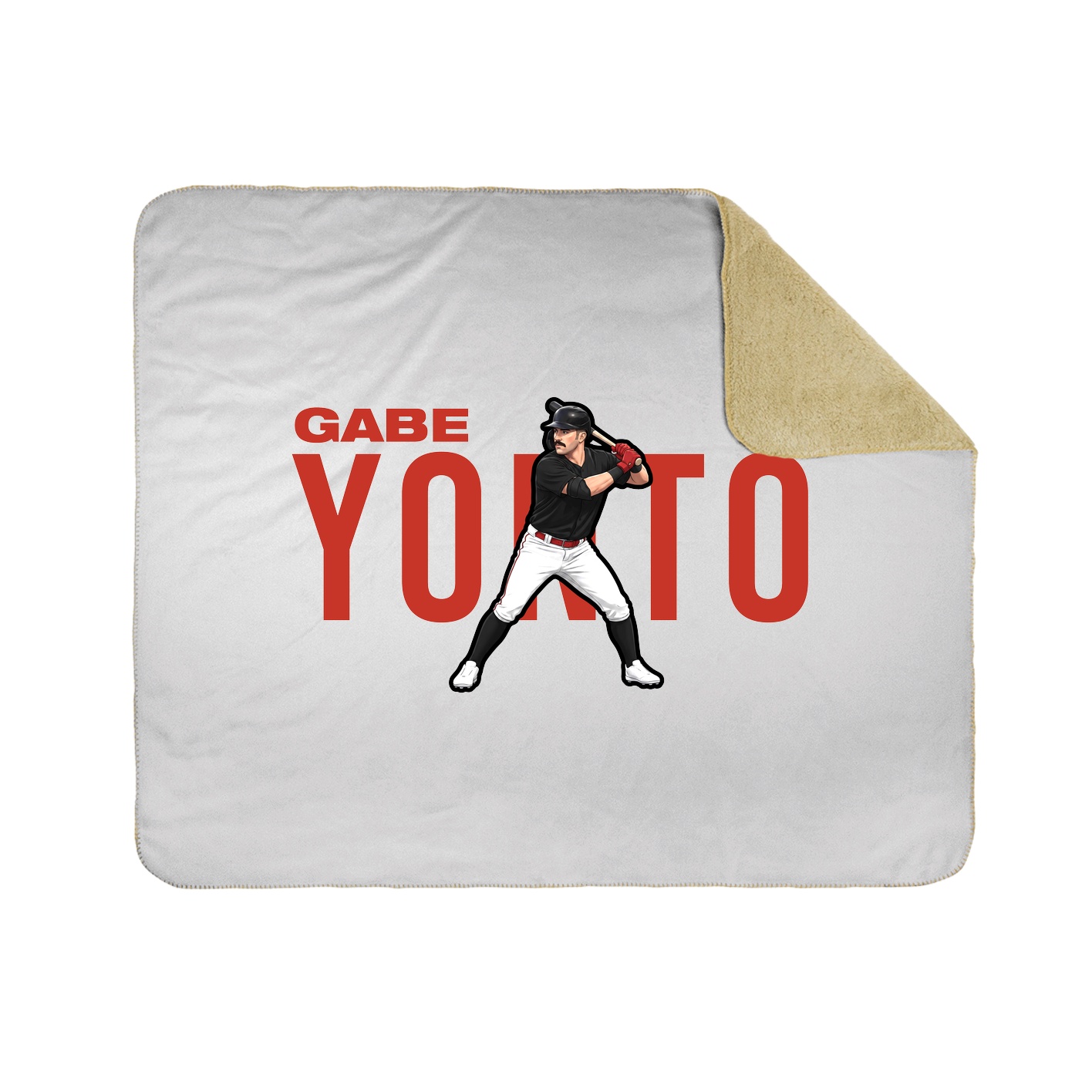 Throw Blanket — Player Name in White