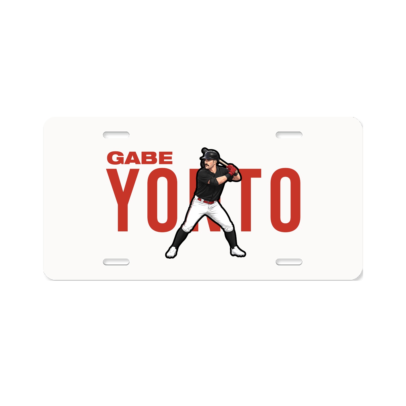 License Plate — Player Name in Classic