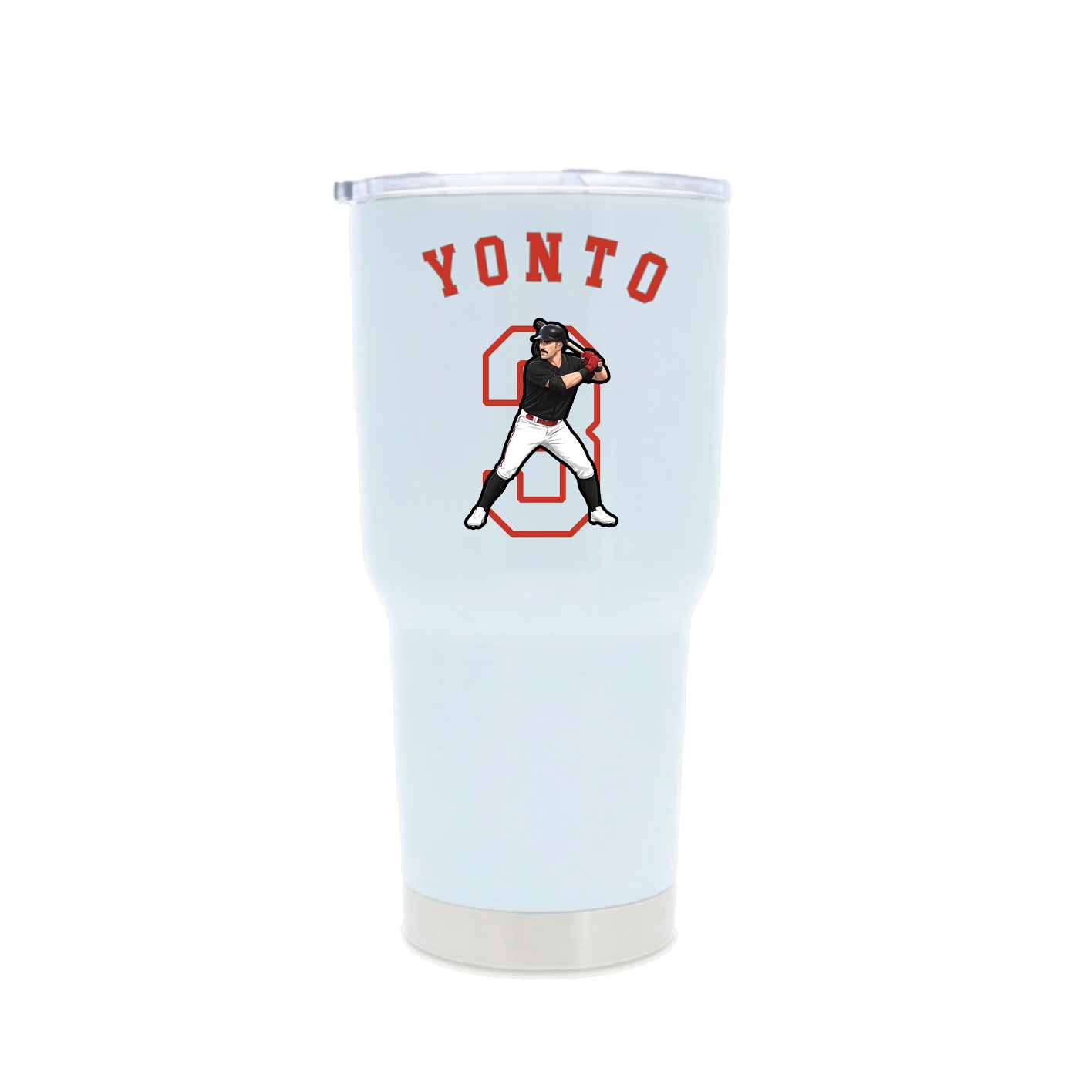 30oz Stainless Steel Tumbler — Shirsey Arch in White