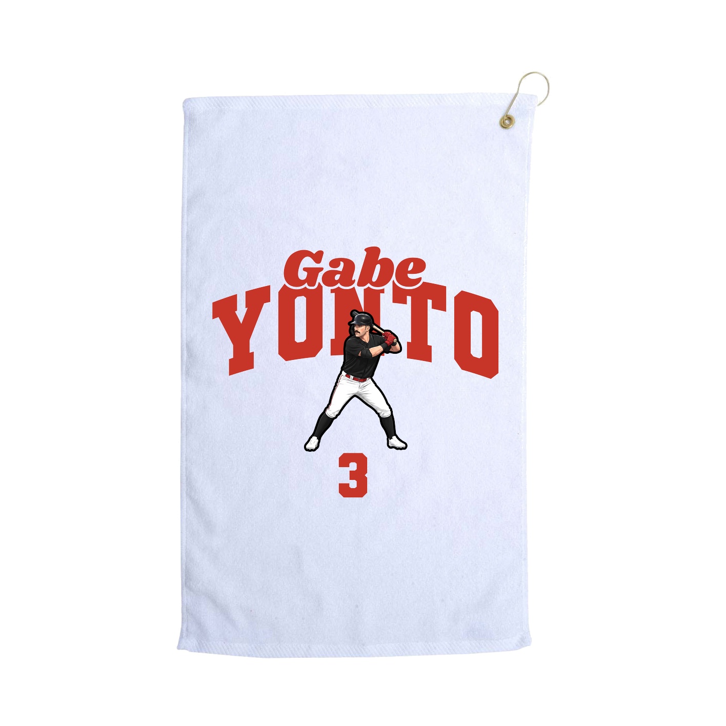 Golf Towel — Signature Arch in White