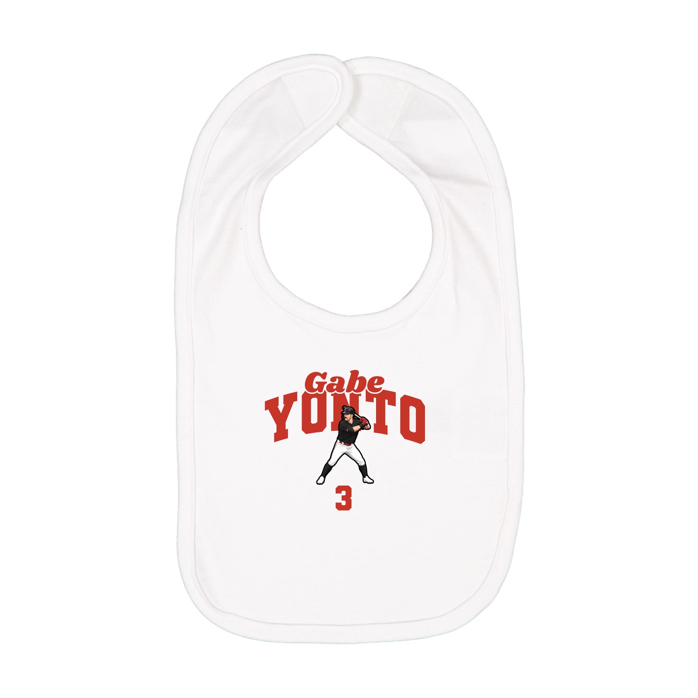 Infant Bib — Signature Arch in White