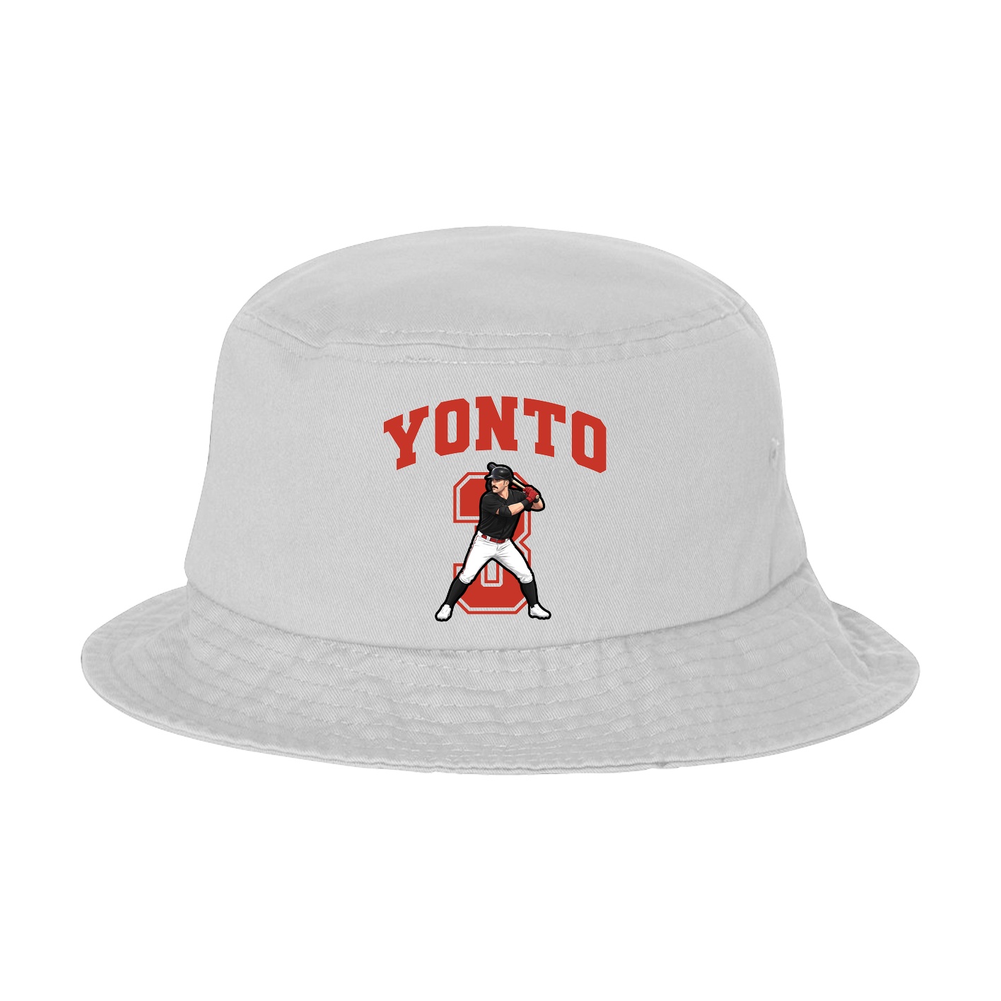 Bucket Cap — Number in White