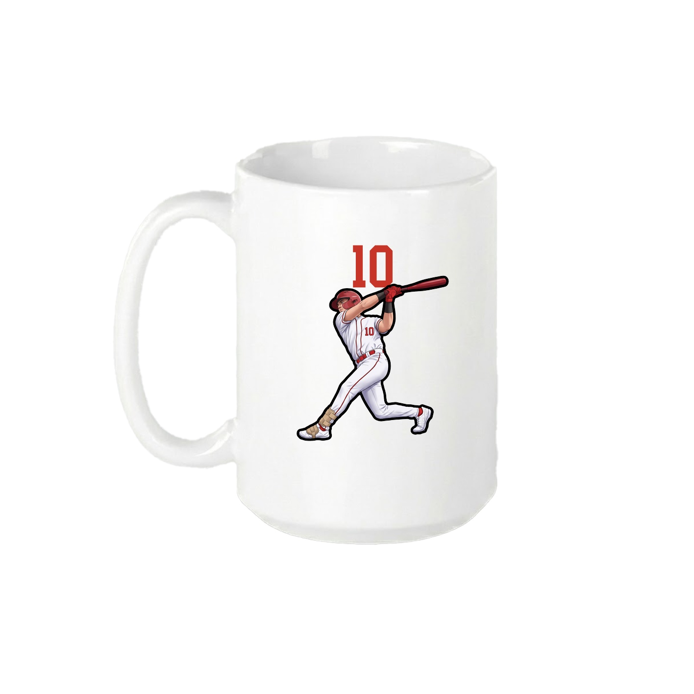 15oz Coffee Mug — Number Top in White