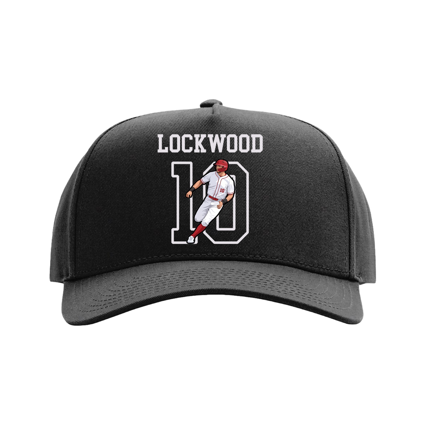 Full Fabric Five-Panel Champ Cap — Shirsey in Black