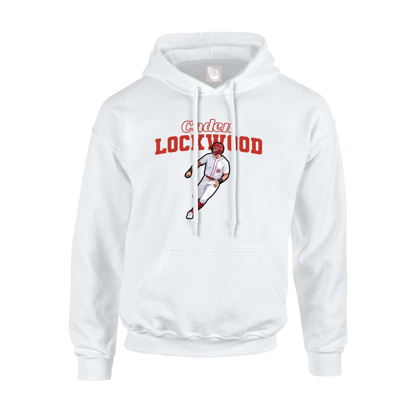 Hoodie — Name Arch in White