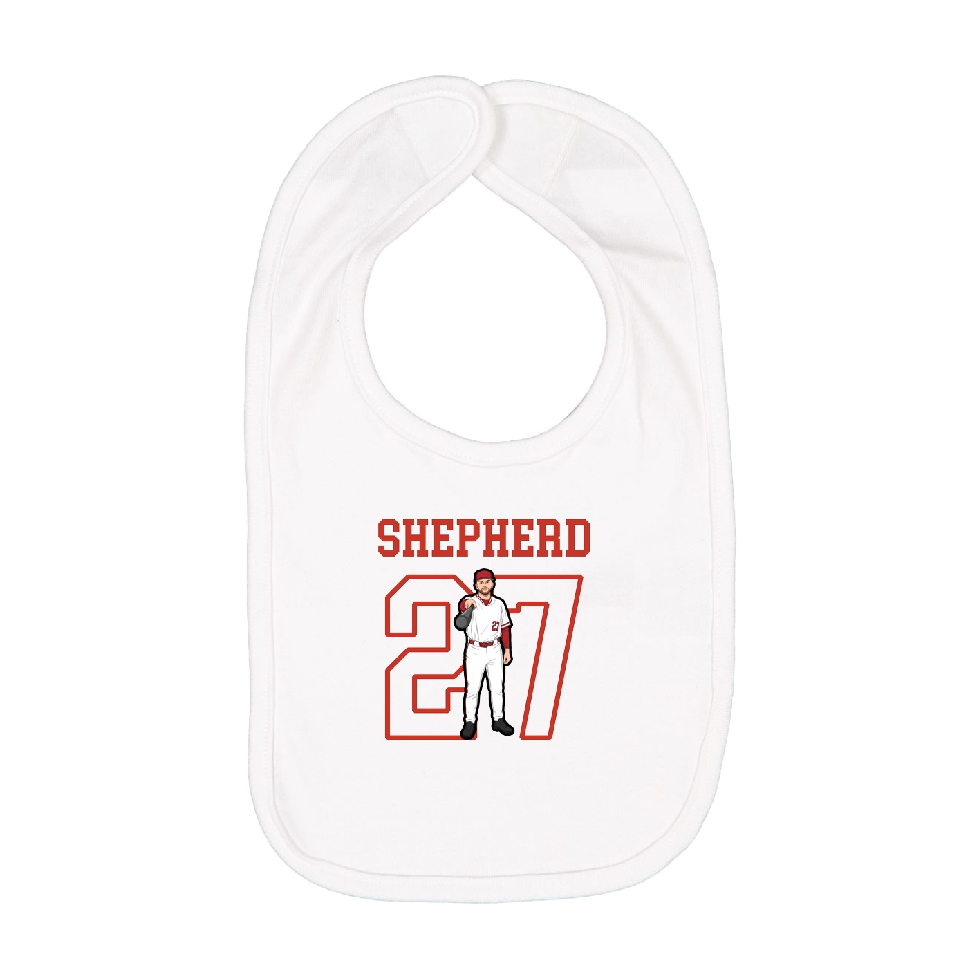 Infant Bib — Shirsey in White