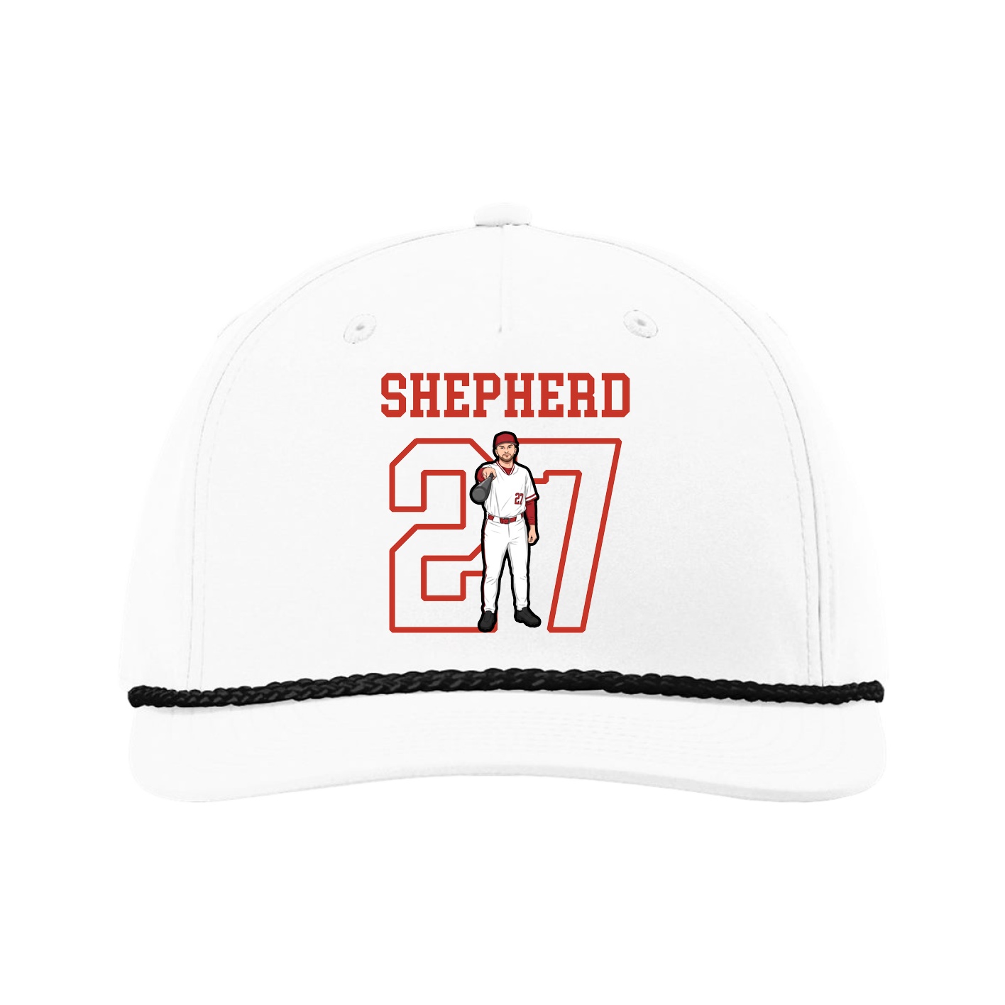 Five-Panel Classic Rope Cap — Shirsey in White