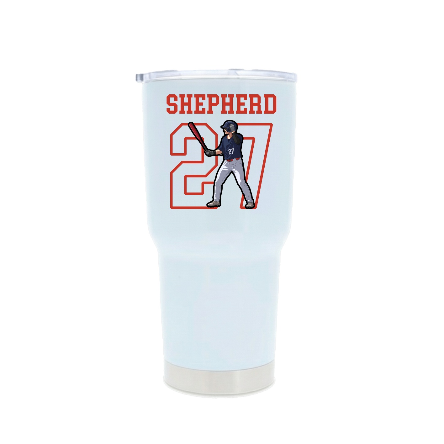 30oz Stainless Steel Tumbler — Shirsey in White