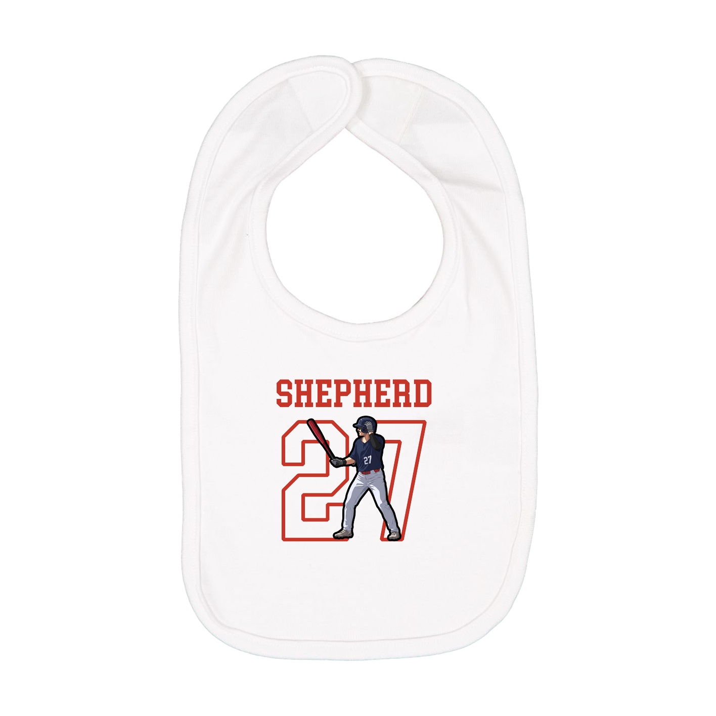 Infant Bib — Shirsey in White