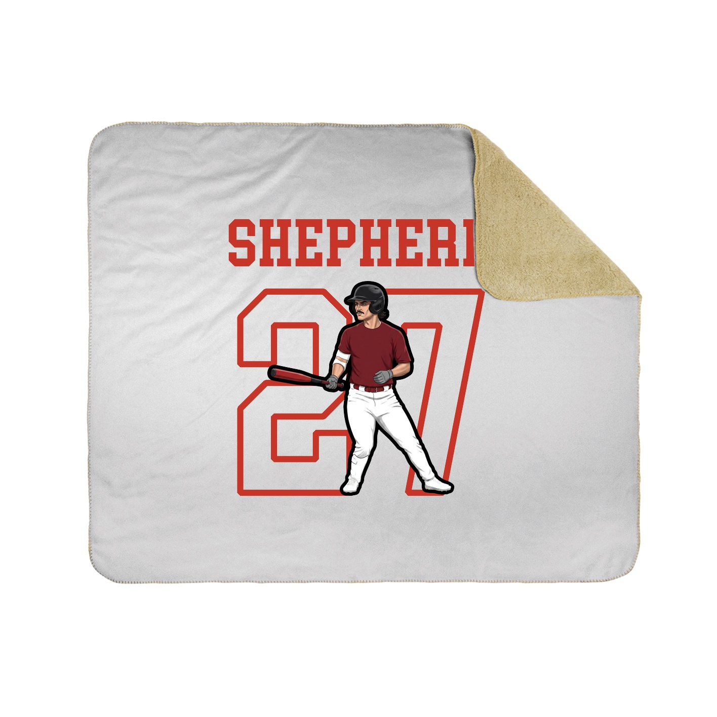Throw Blanket — Shirsey in White