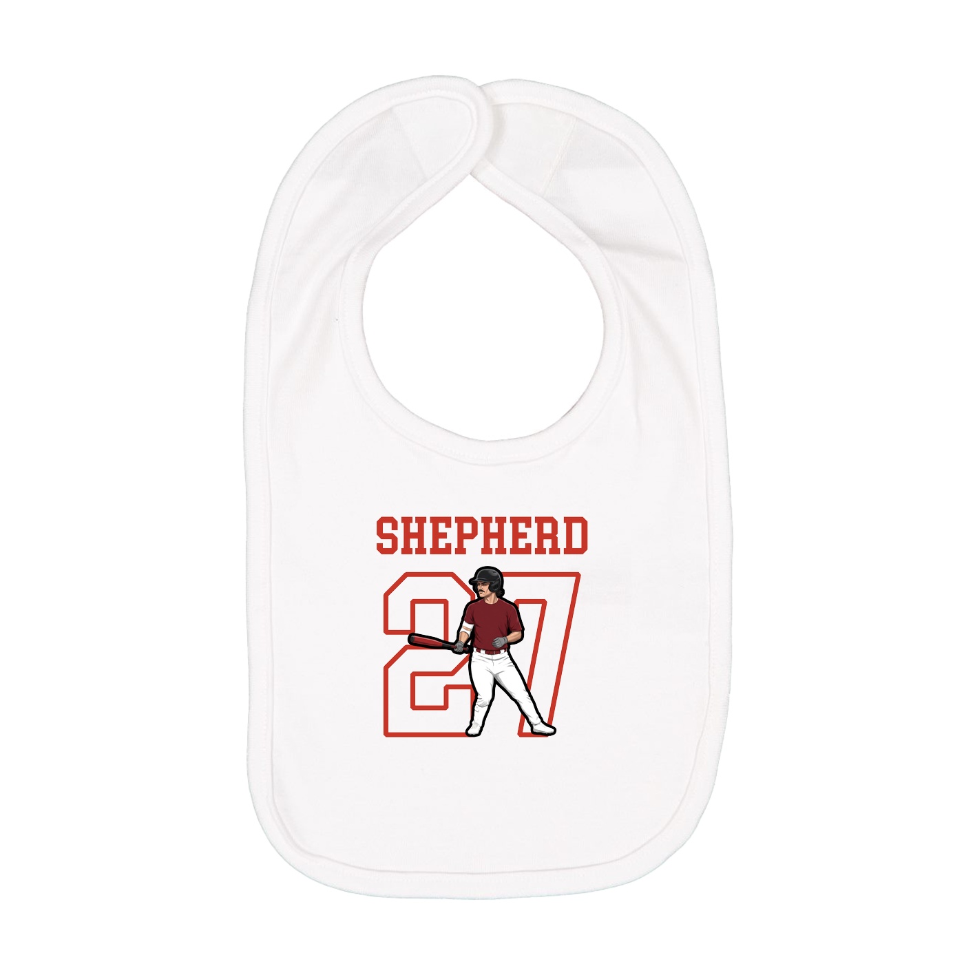 Infant Bib — Shirsey in White