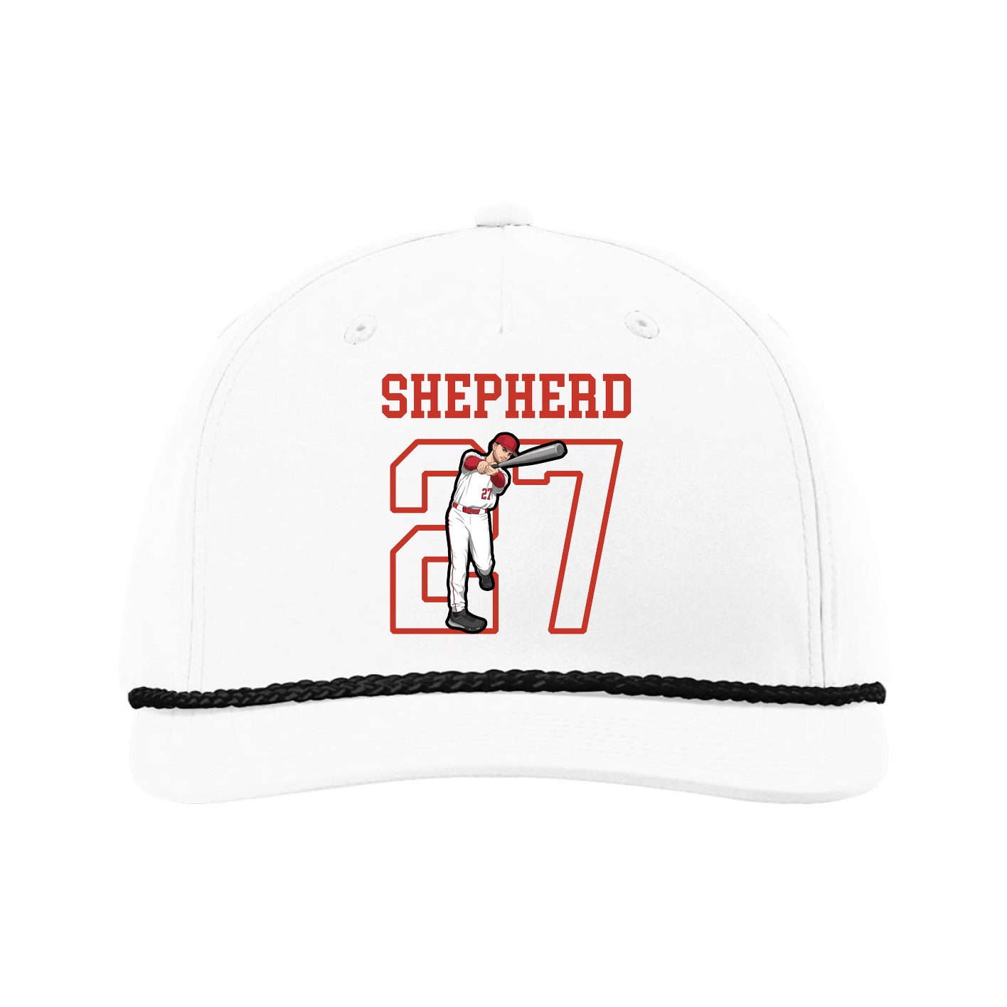 Five-Panel Classic Rope Cap — Shirsey in White