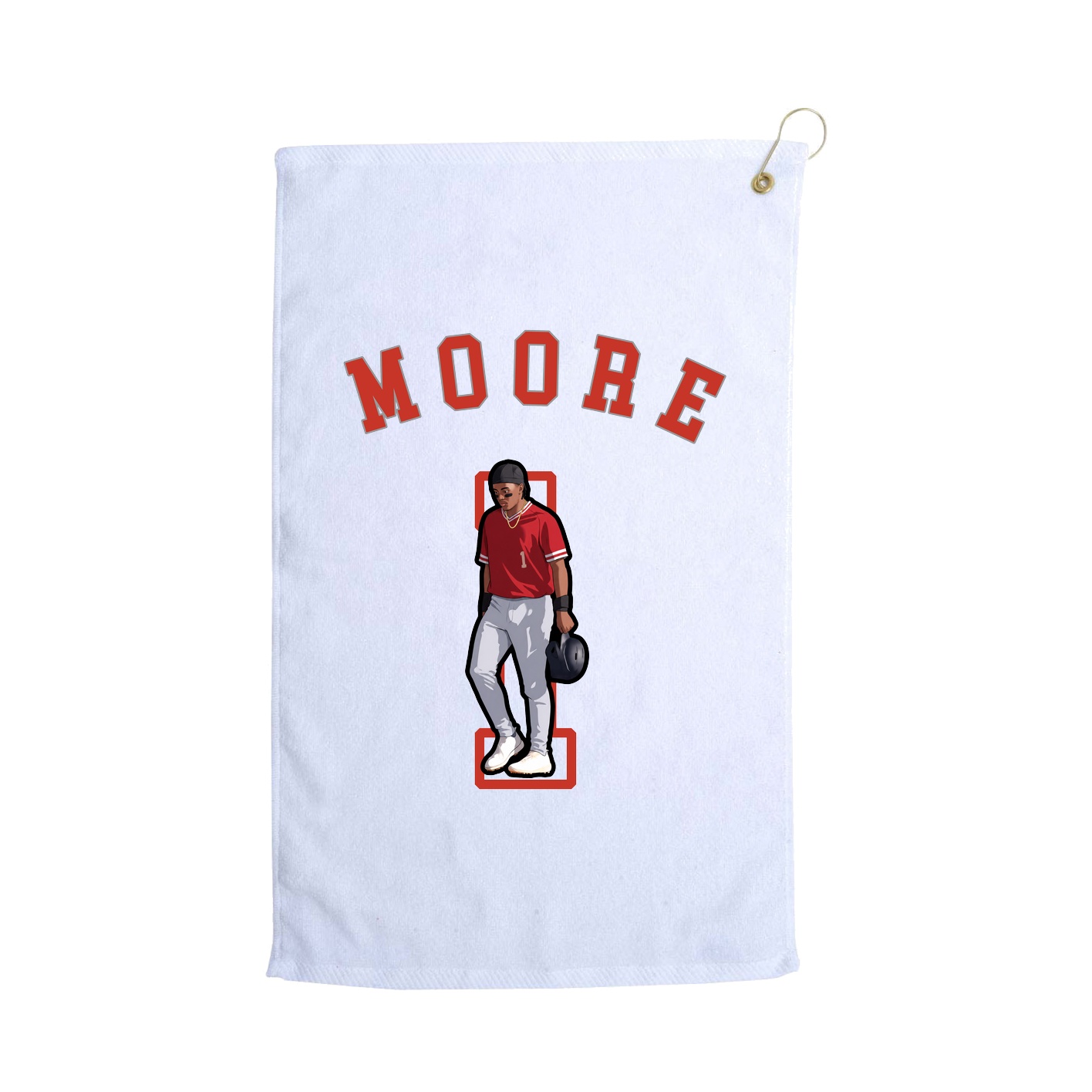Golf Towel — Shirsey Arch in White