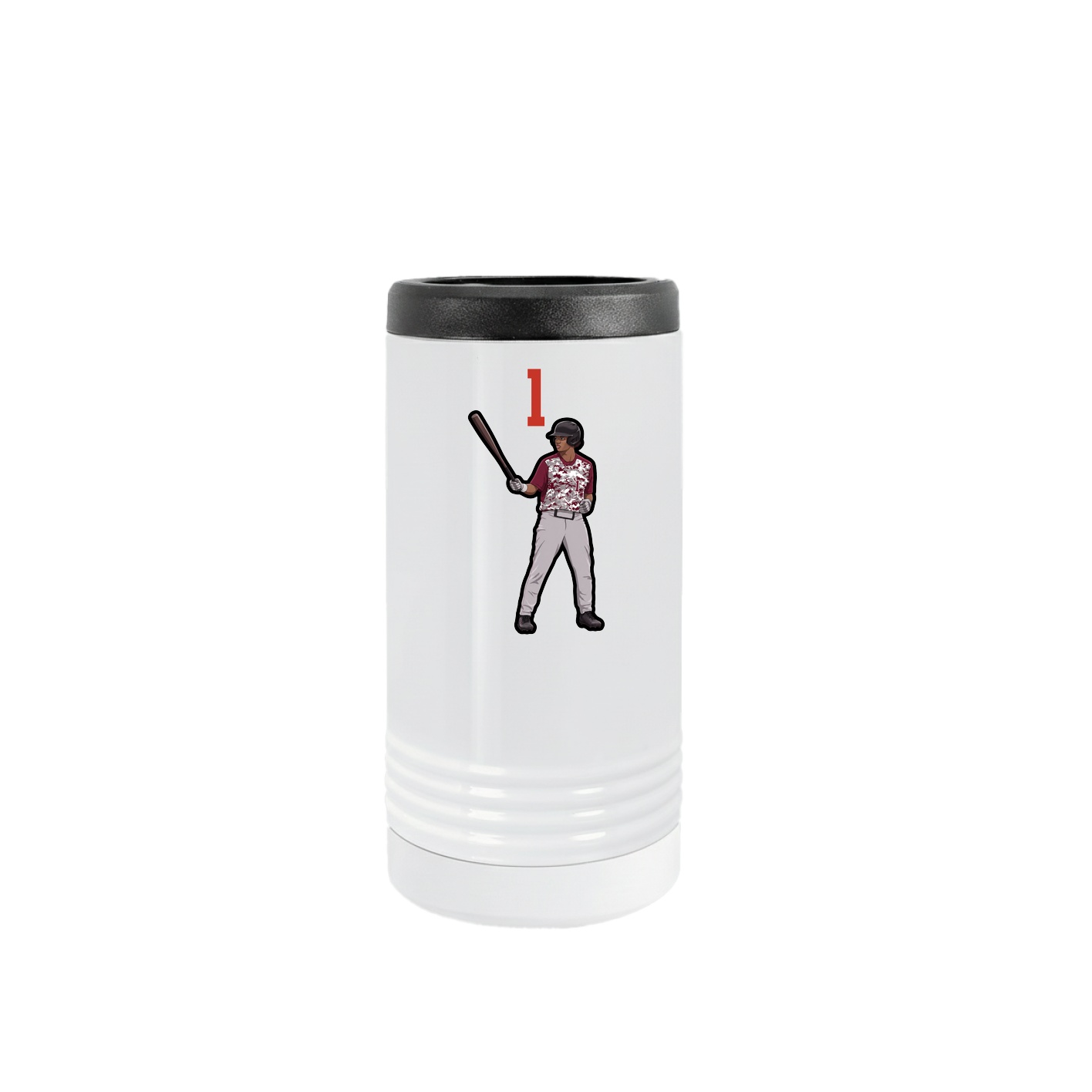 Slim Beverage Holder — Number Top in White
