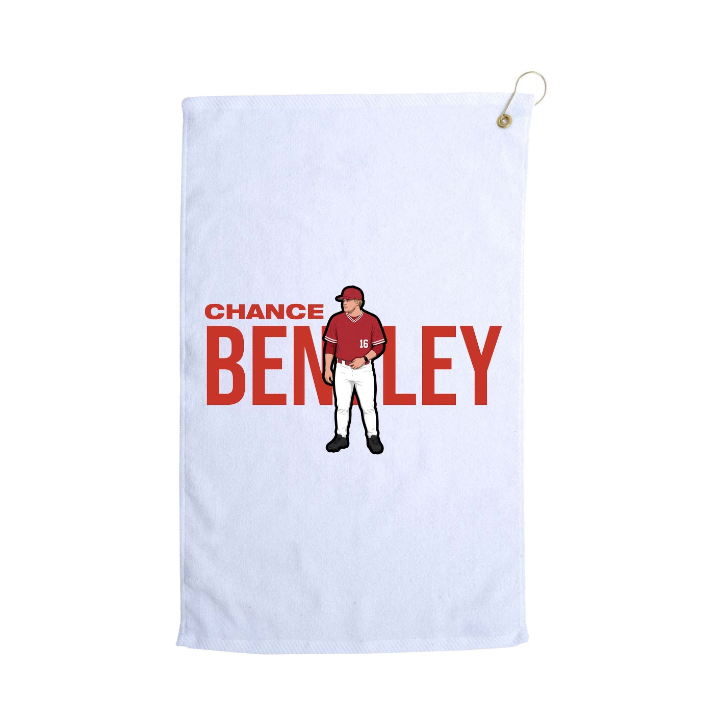 Golf Towel — Player Name in White