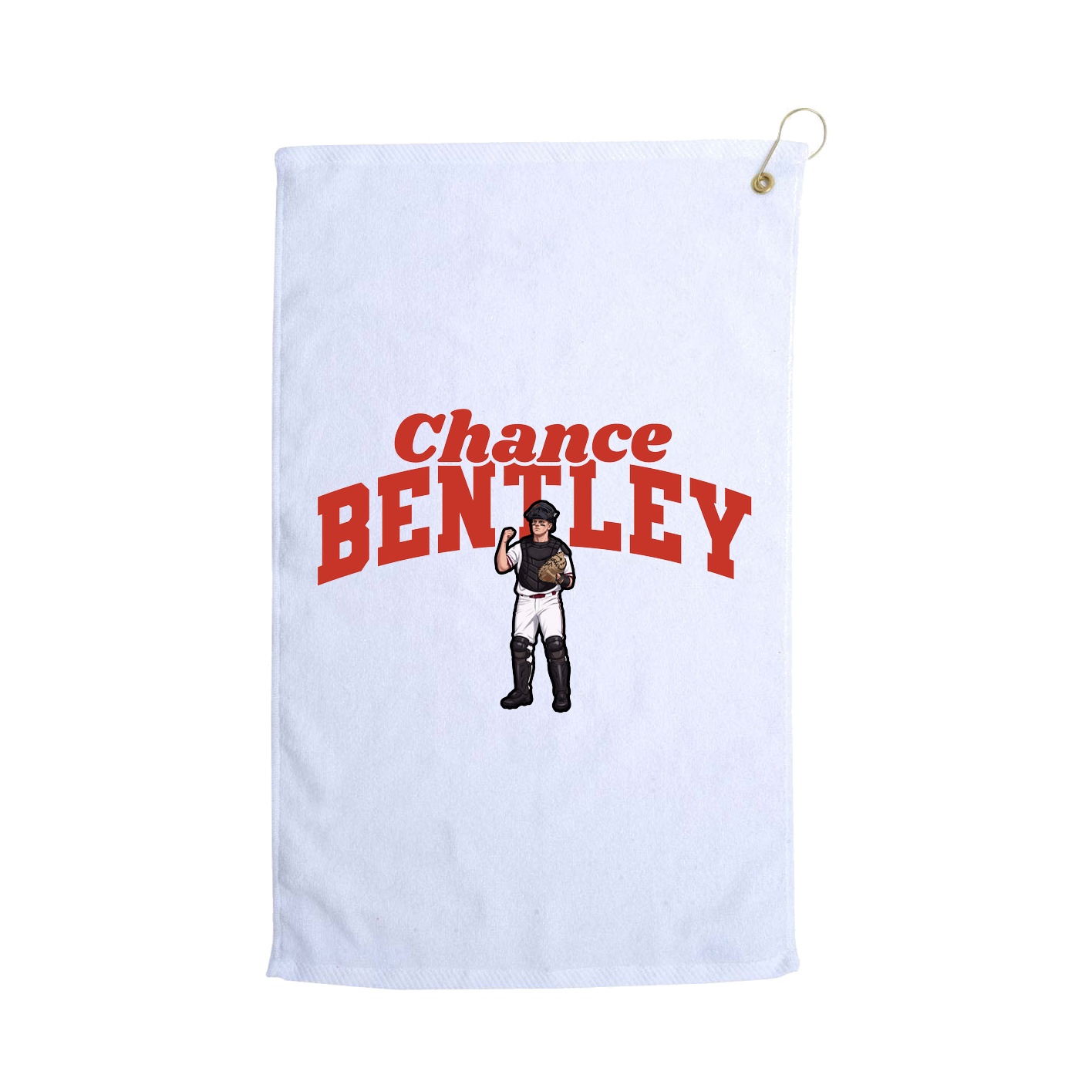 Golf Towel — Signature Arch in White