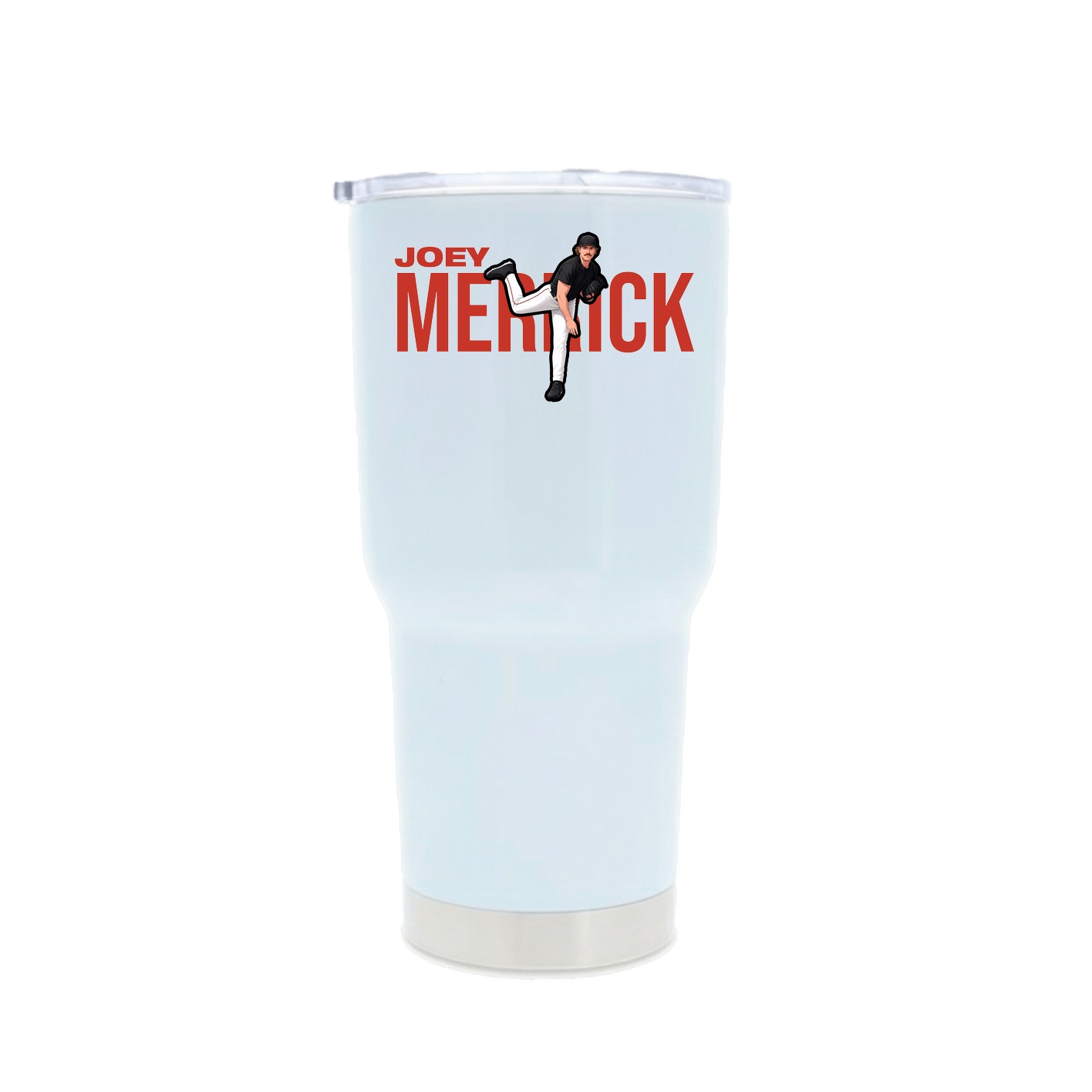 30oz Stainless Steel Tumbler — Player Name in White