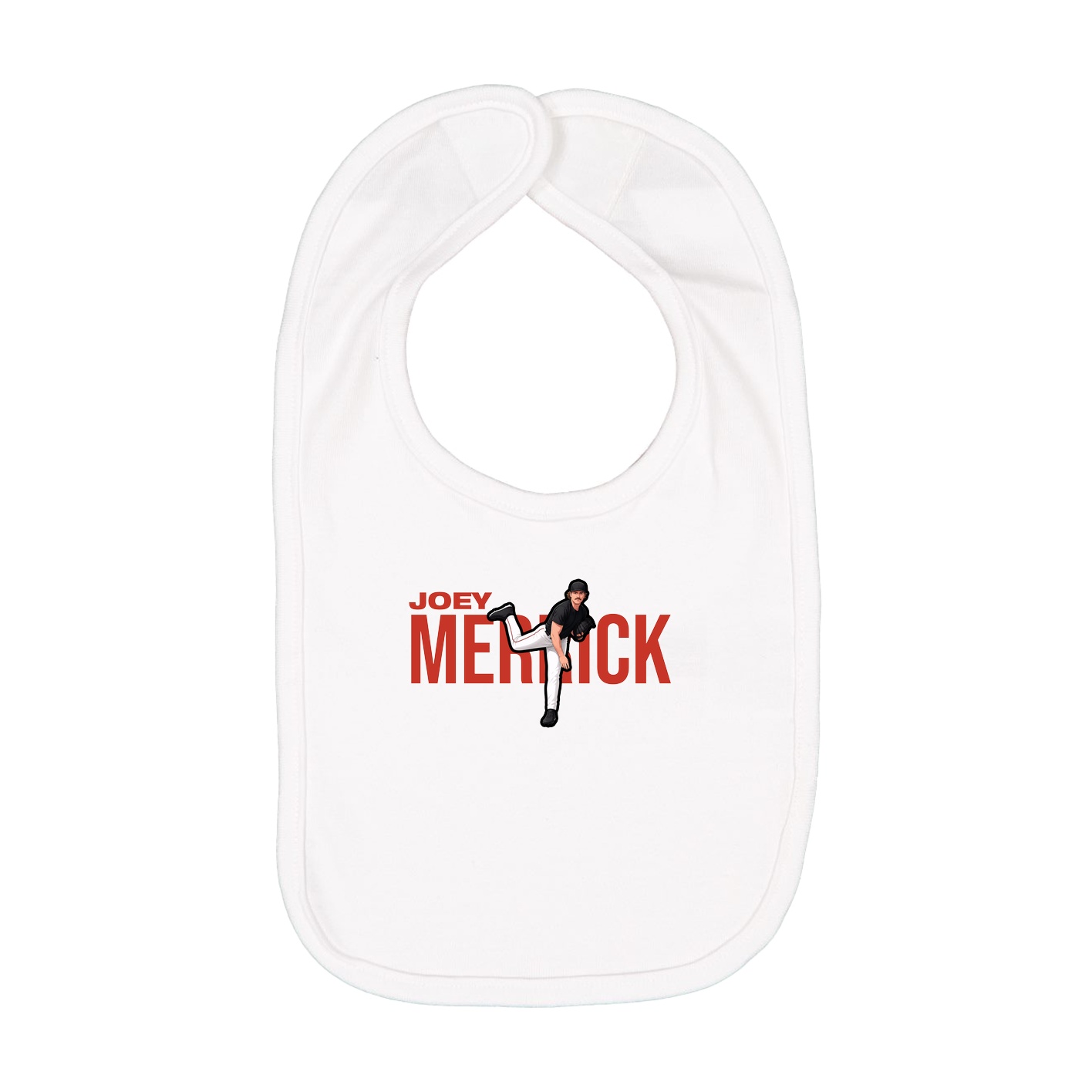 Infant Bib — Player Name in White