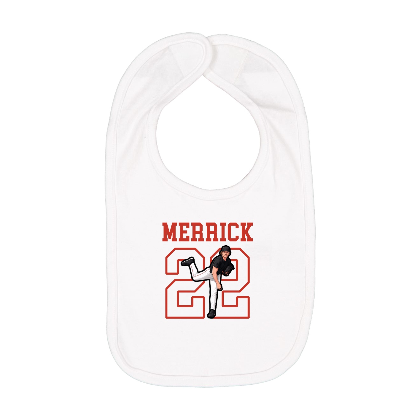 Infant Bib — Shirsey in White