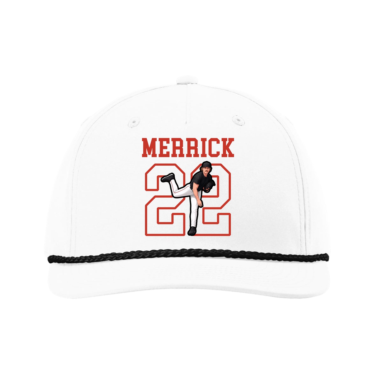 Five-Panel Classic Rope Cap — Shirsey in White
