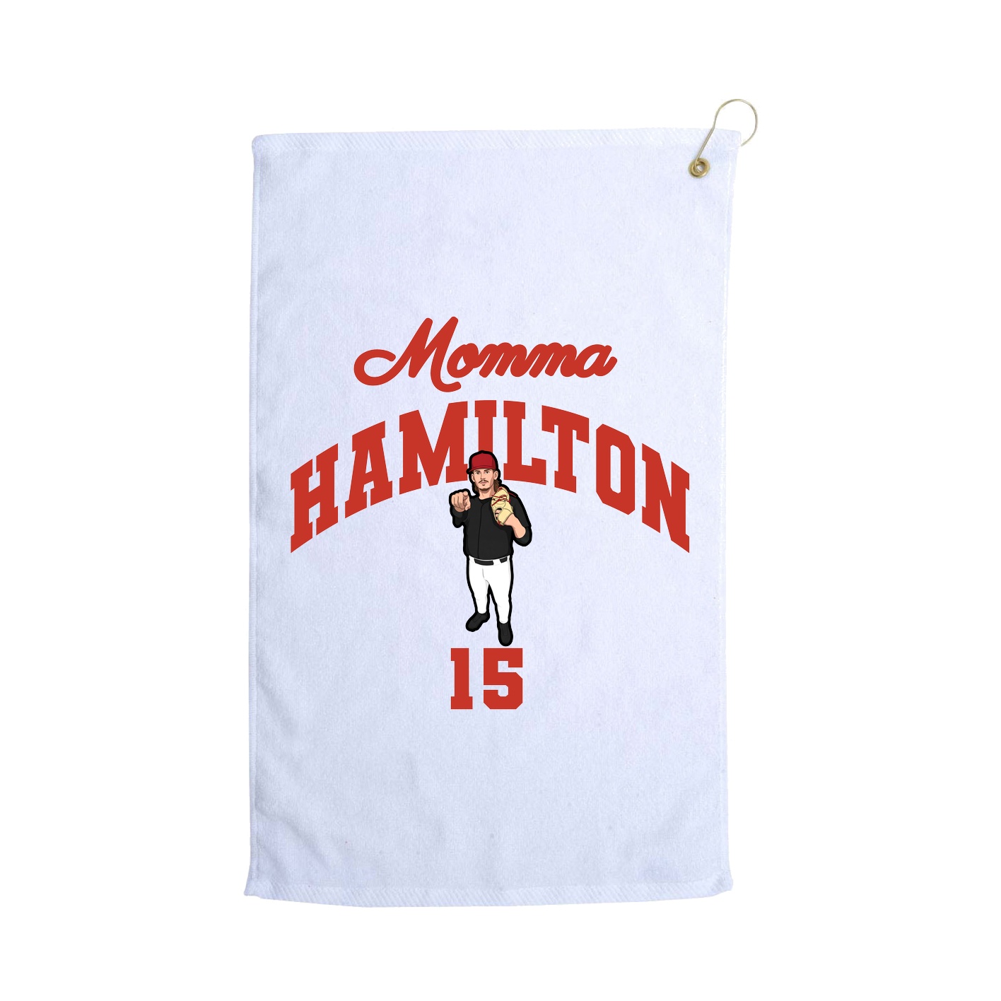 Golf Towel — Mothers Day Arch in White